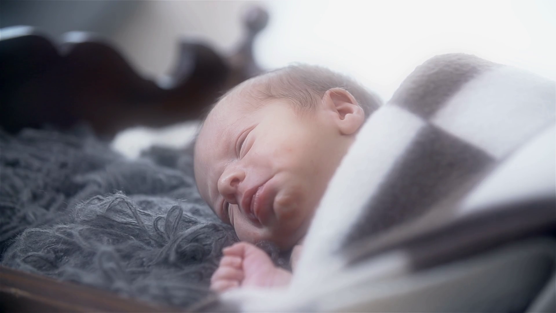 Baby In Crib Waking Up Looking Around Stock Footage SBV338599812