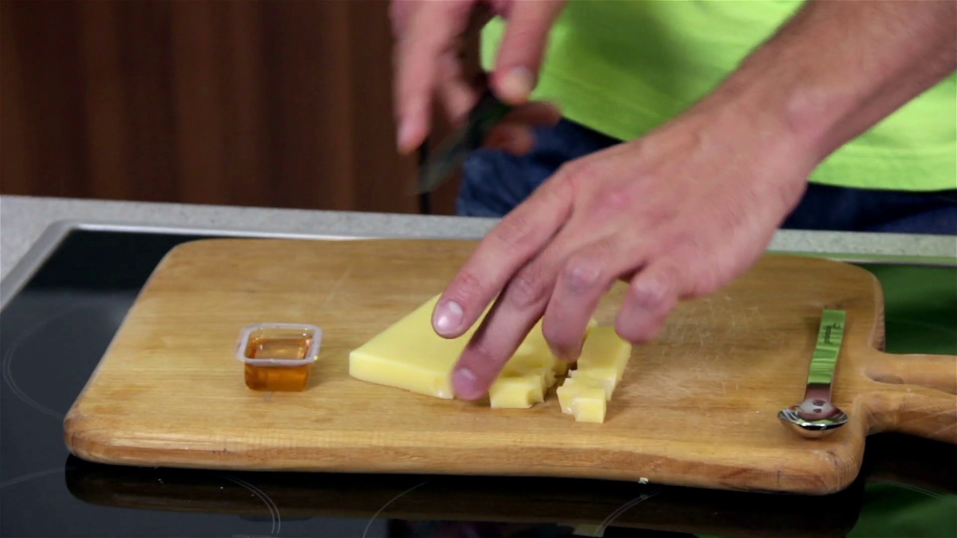 Cutting Cheese To Slices Cook Slicing Thin Stock Footage SBV316084318 Storyblocks