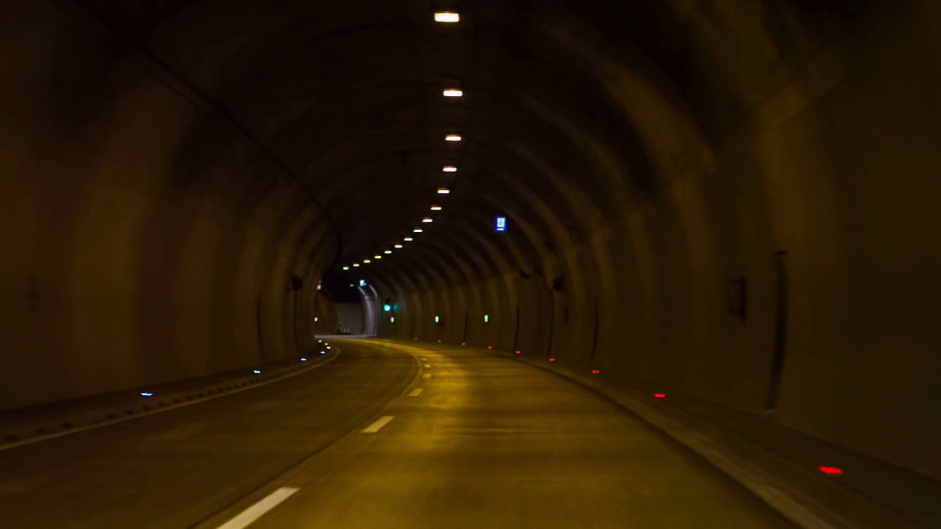 Driving Through Tunnel Personal View From Stock Footage SBV315977702