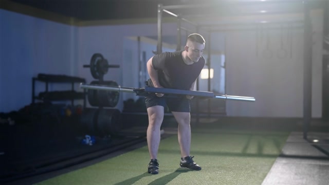 Barbell Row Stock Footage: Royalty-Free Video Clips - Storyblocks
