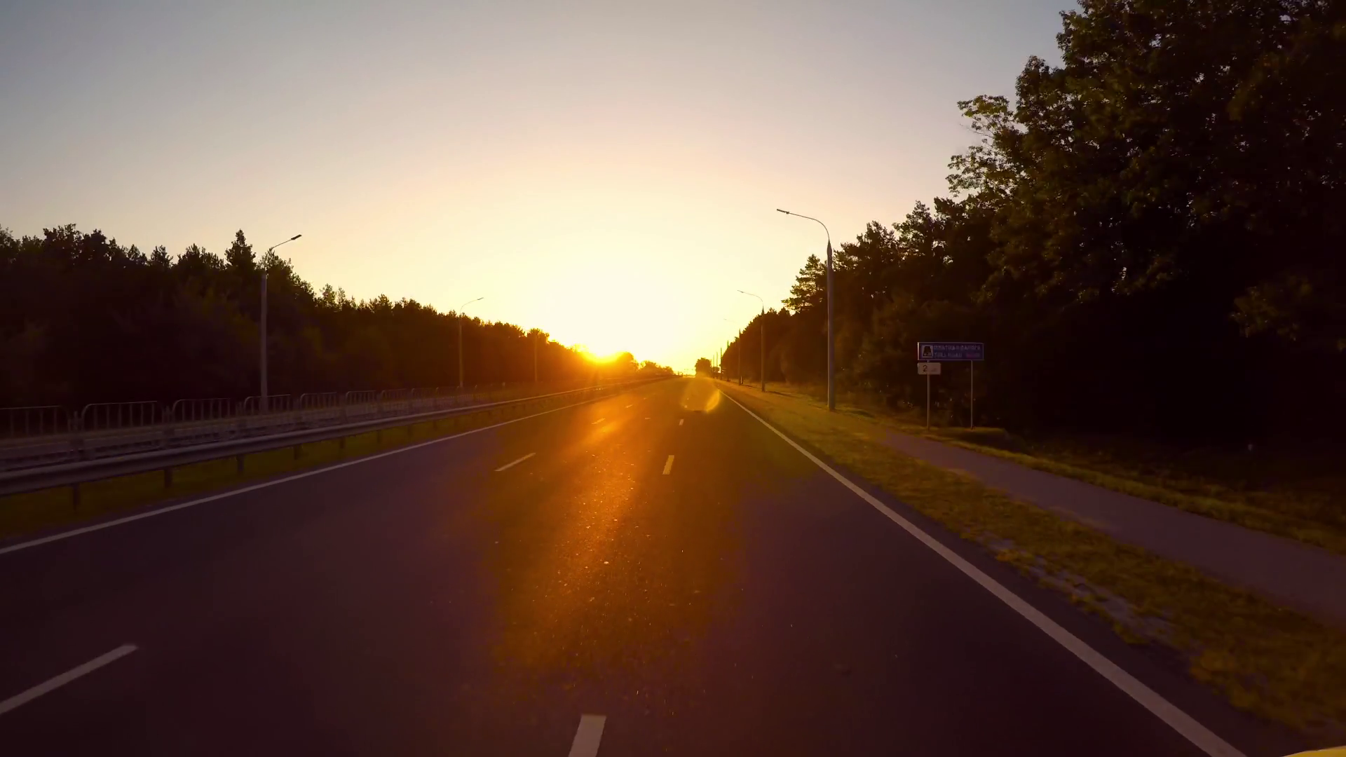 Timelapse Car Driving On Autobahn At Sunrise Stock Footage SBV ...