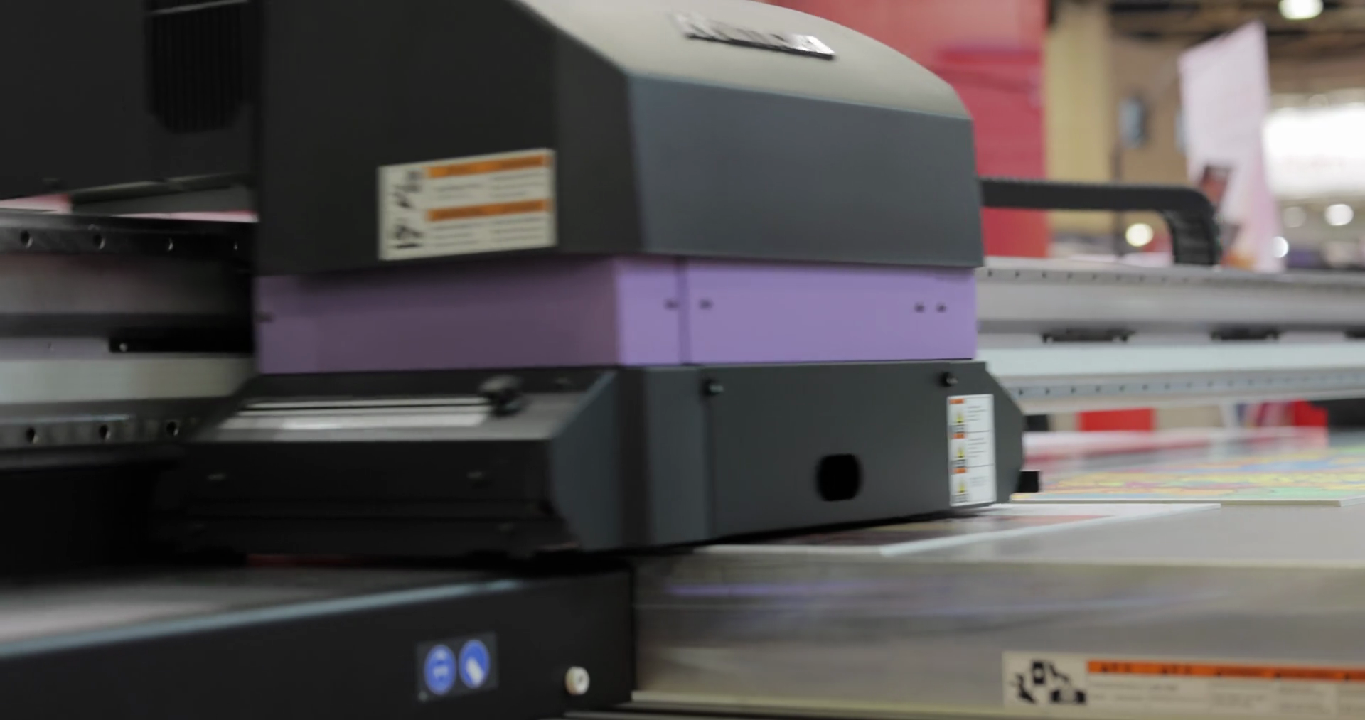 Modern Digital Large Format Uv Printer Stock Footage SBV347583098