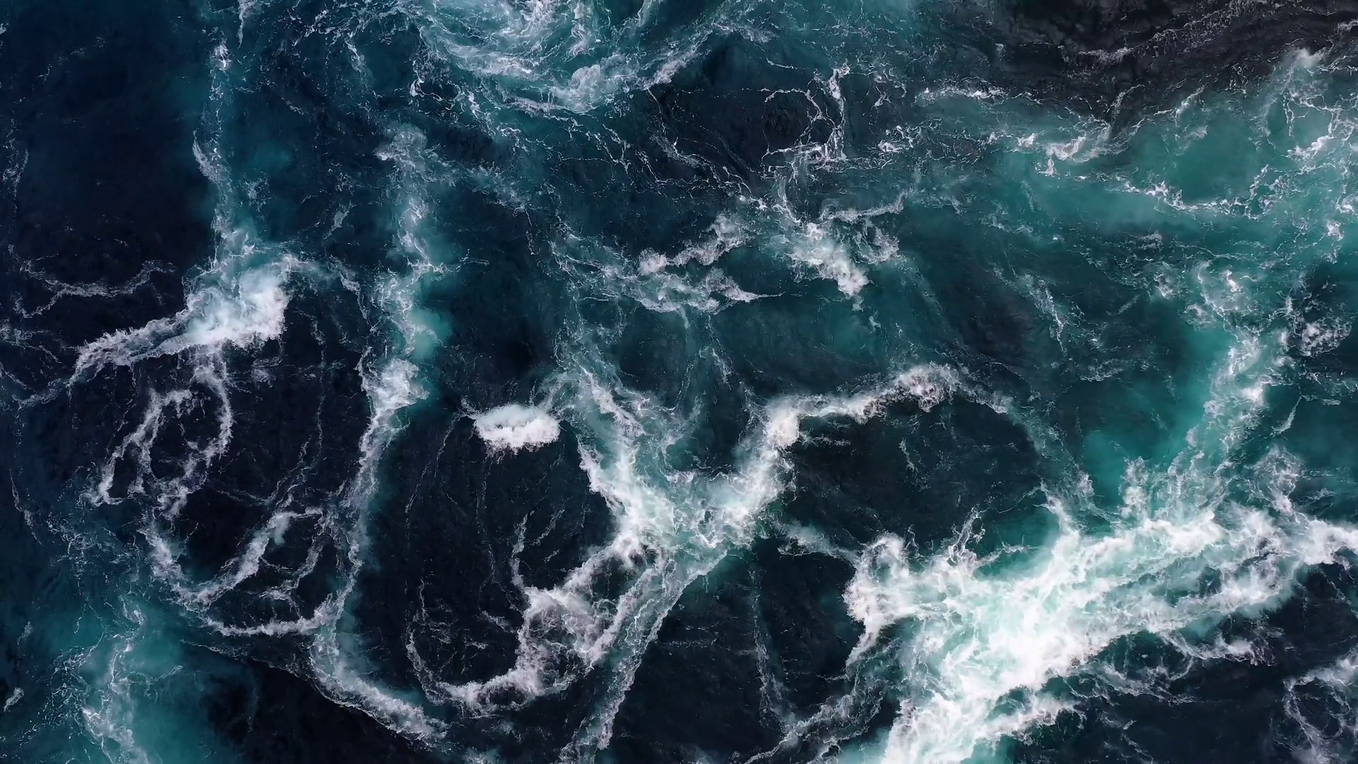 Waves Of Water Of River Sea Meet During High Stock Footage SBV