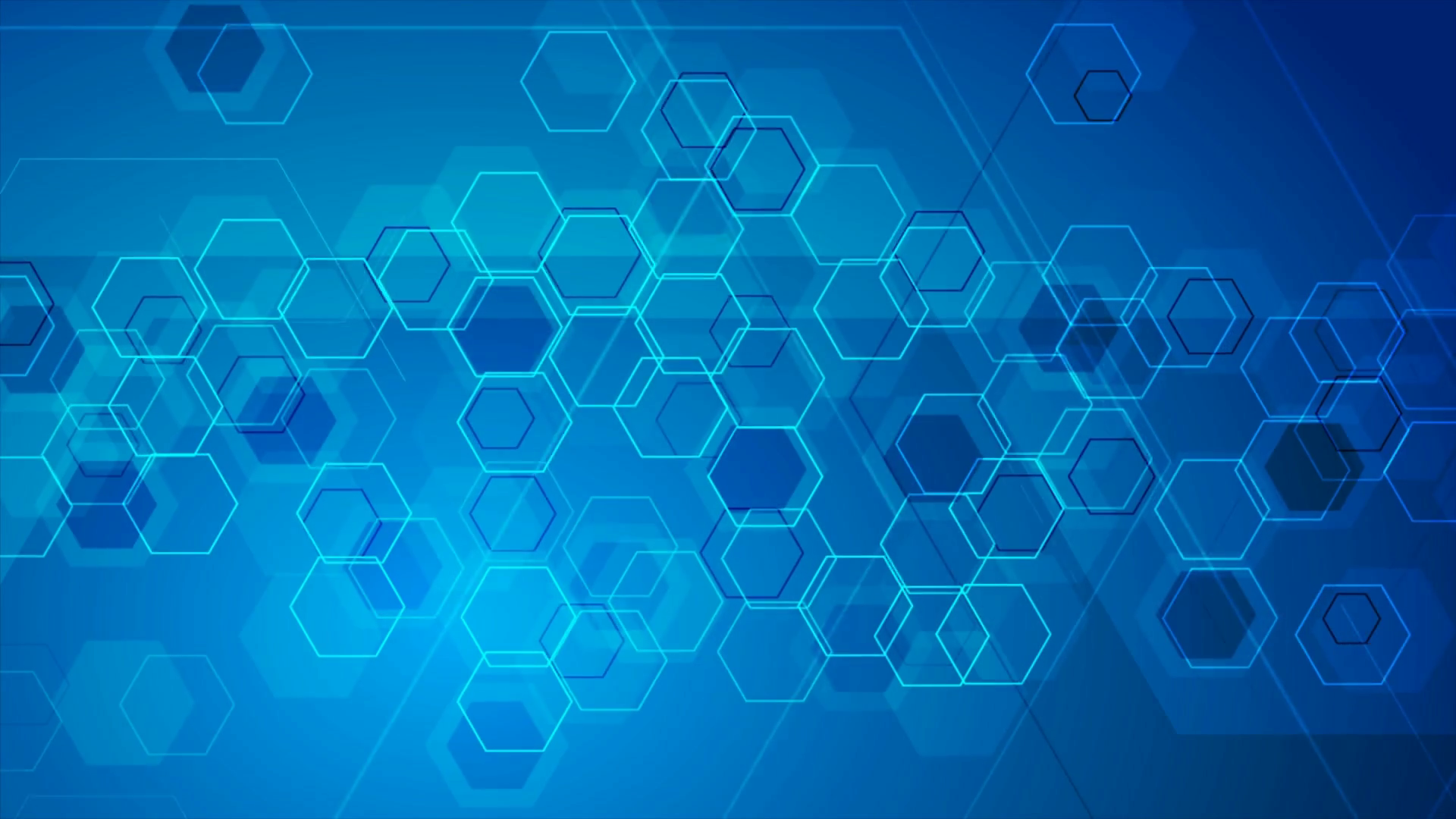 Bright Blue Abstract Tech Hexagonal Stock Motion Graphics SBV-348906183 ...