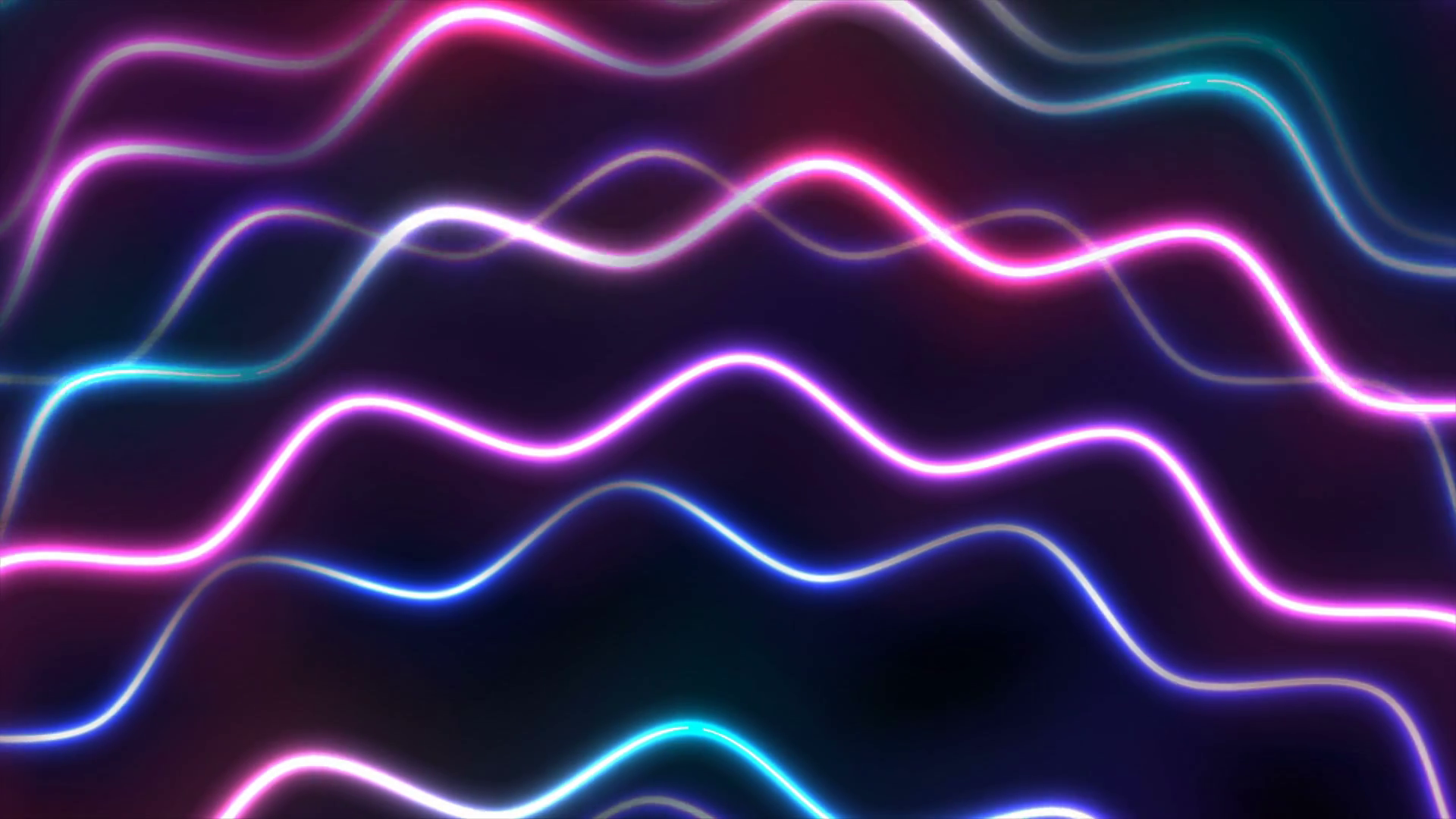 Colorful Glowing Neon Abstract Wavy Circles Stock Motion Graphics SBV ...