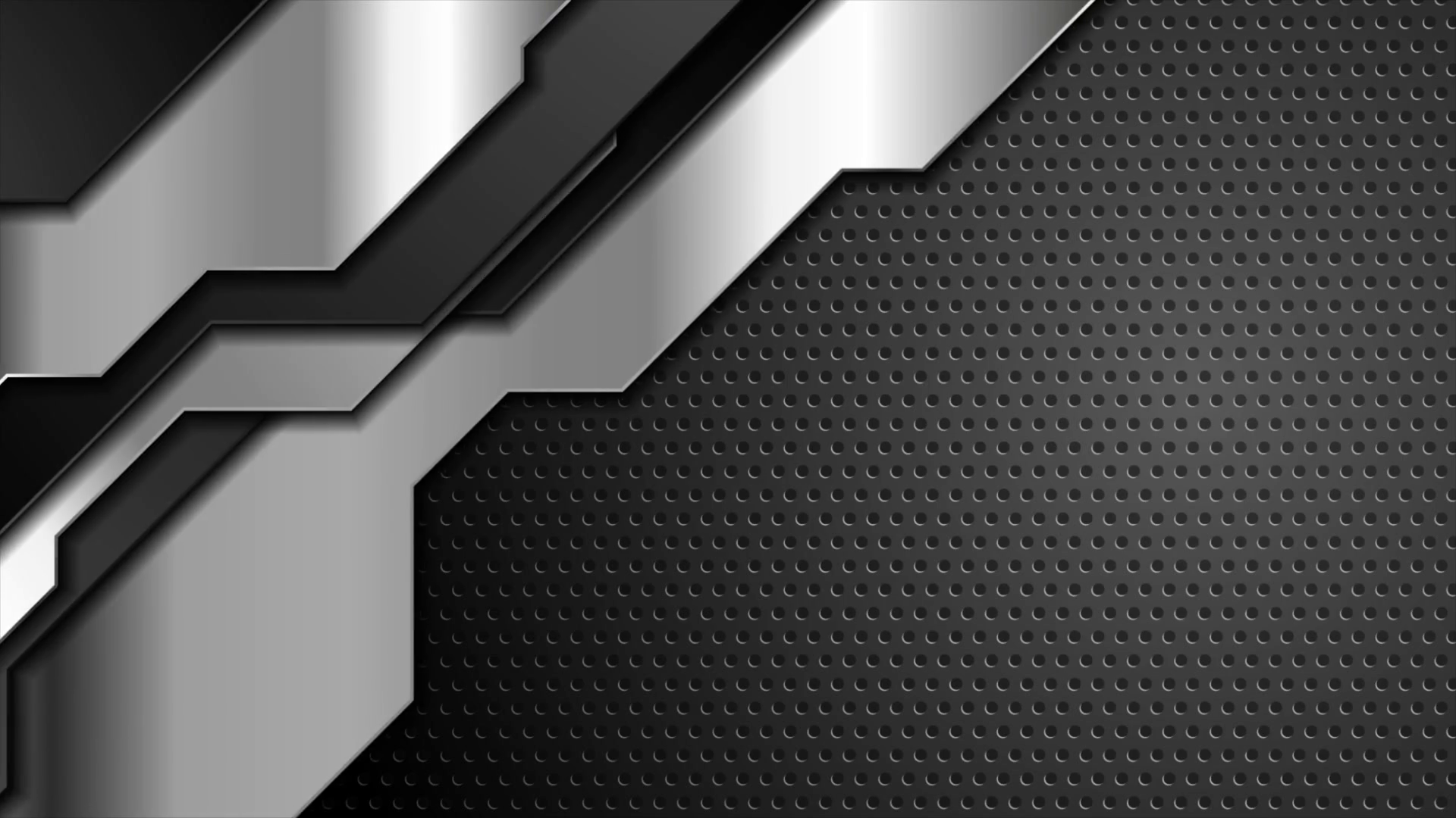 Black Silver Metal Shapes On Dark Perforated Stock Motion Graphics SBV