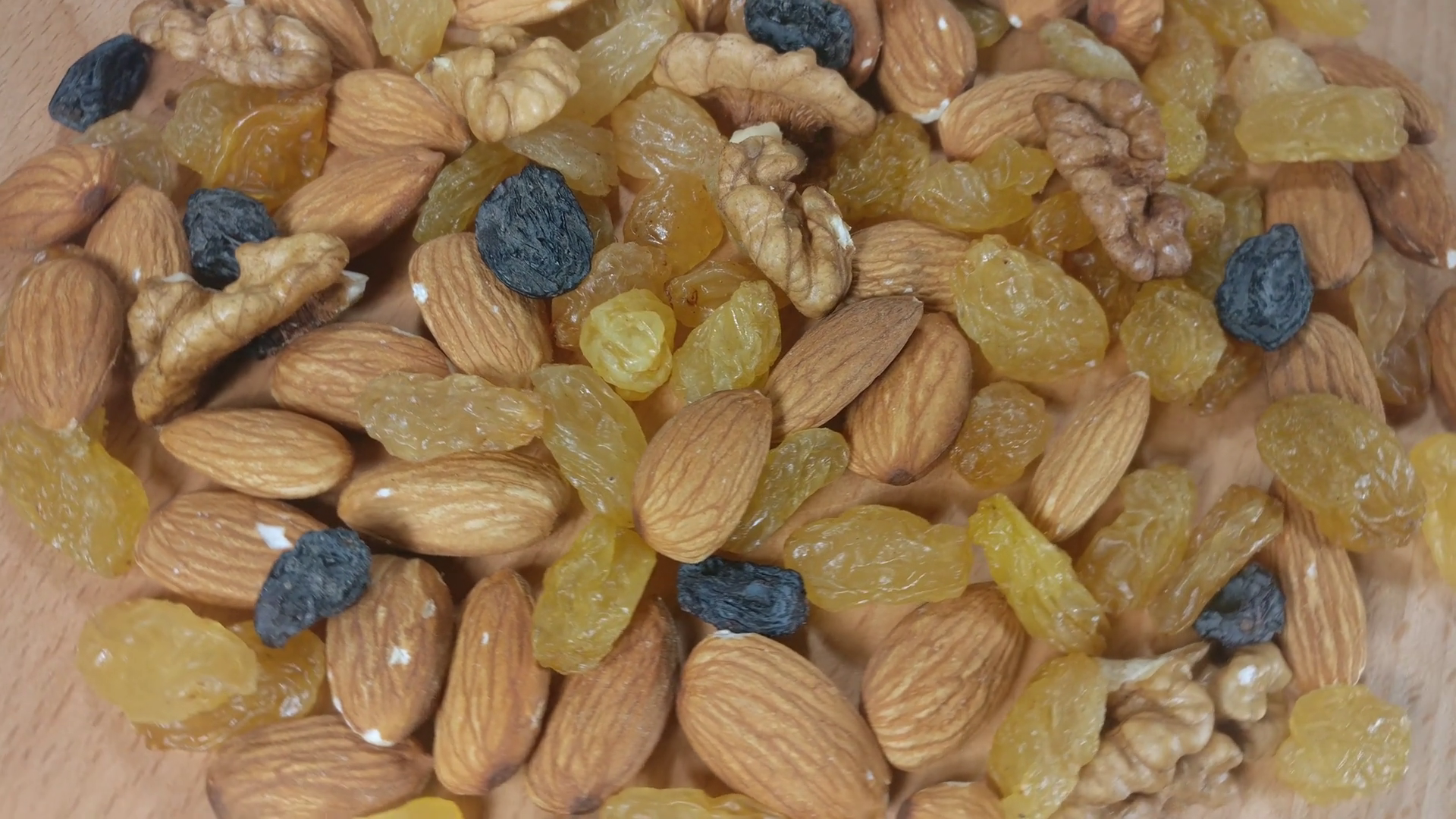 Almonds Walnuts And Raisins Stock Video Footage Storyblocks
