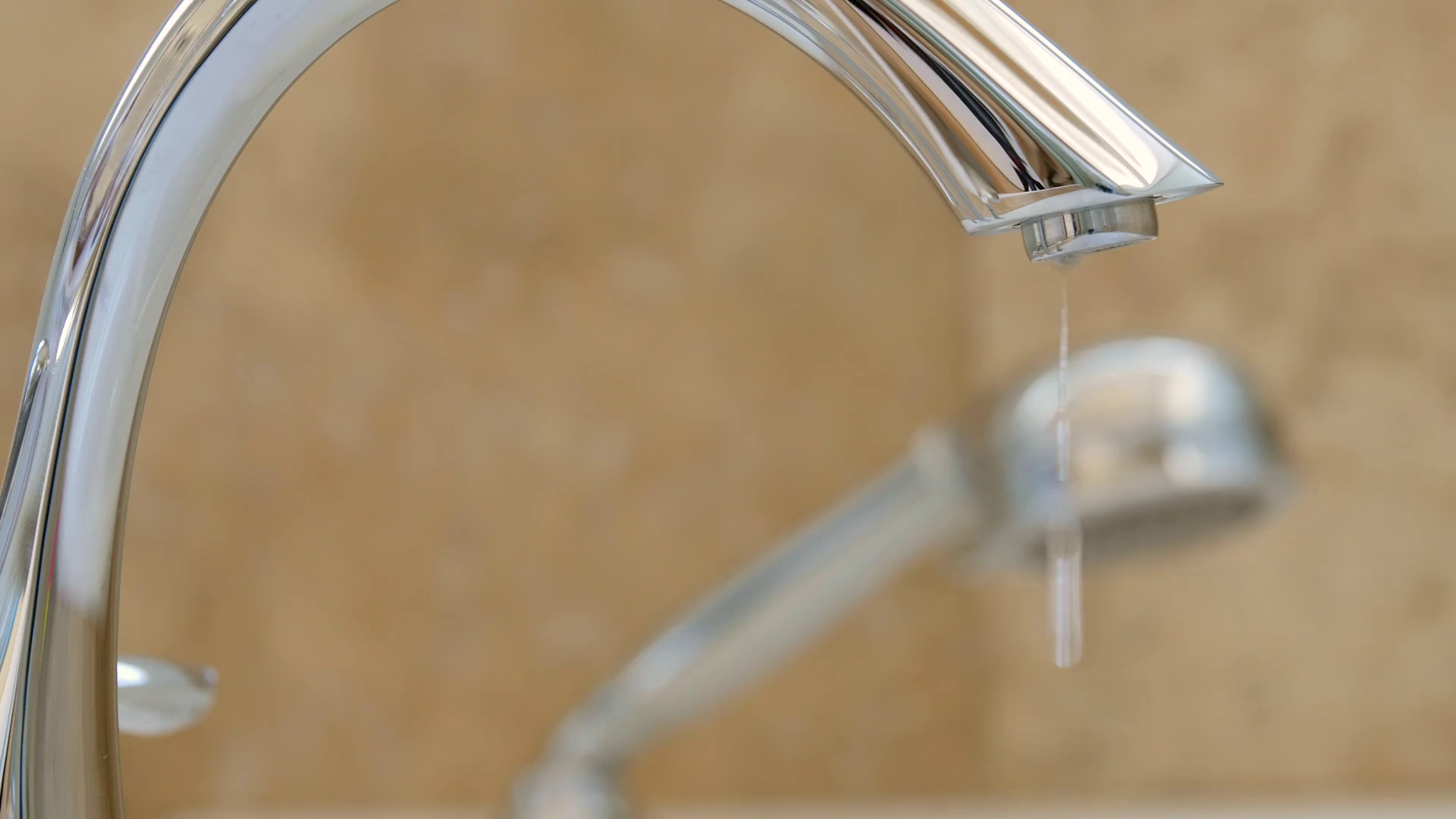 A Leaky Bathtub Faucet Dripping Water Stock Footage SBV303801774