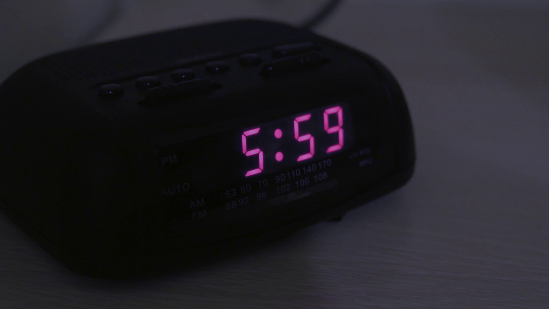 A Man Hits Snooze On Alarm Clock Stock Footage SBV301533288 Storyblocks