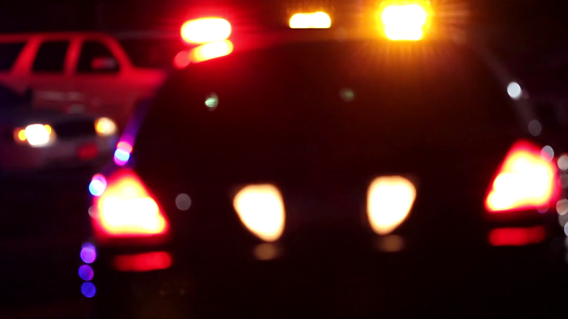 Flashing Police Lights At Night Stock Footage SBV301034352 Storyblocks