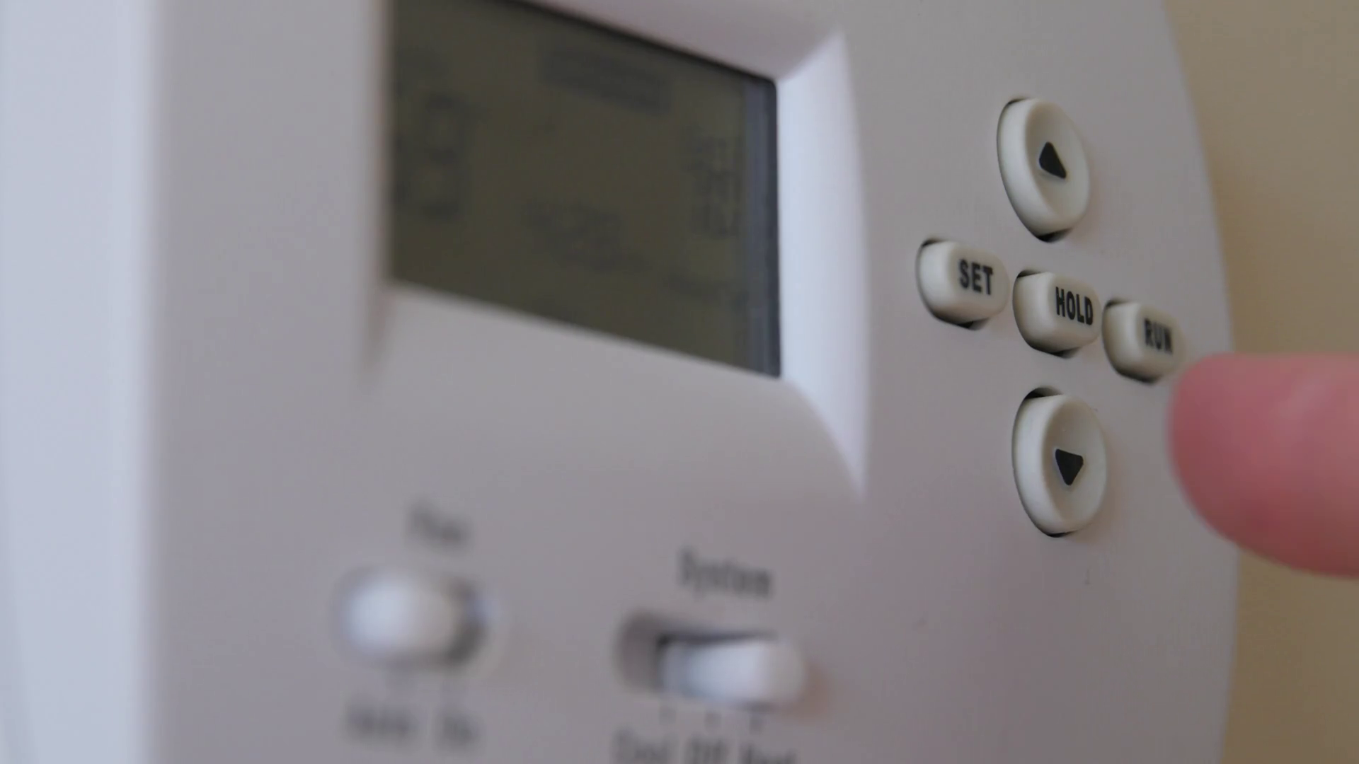 Turning Down Temperature On Thermostat Stock Footage SBV301042803 Storyblocks