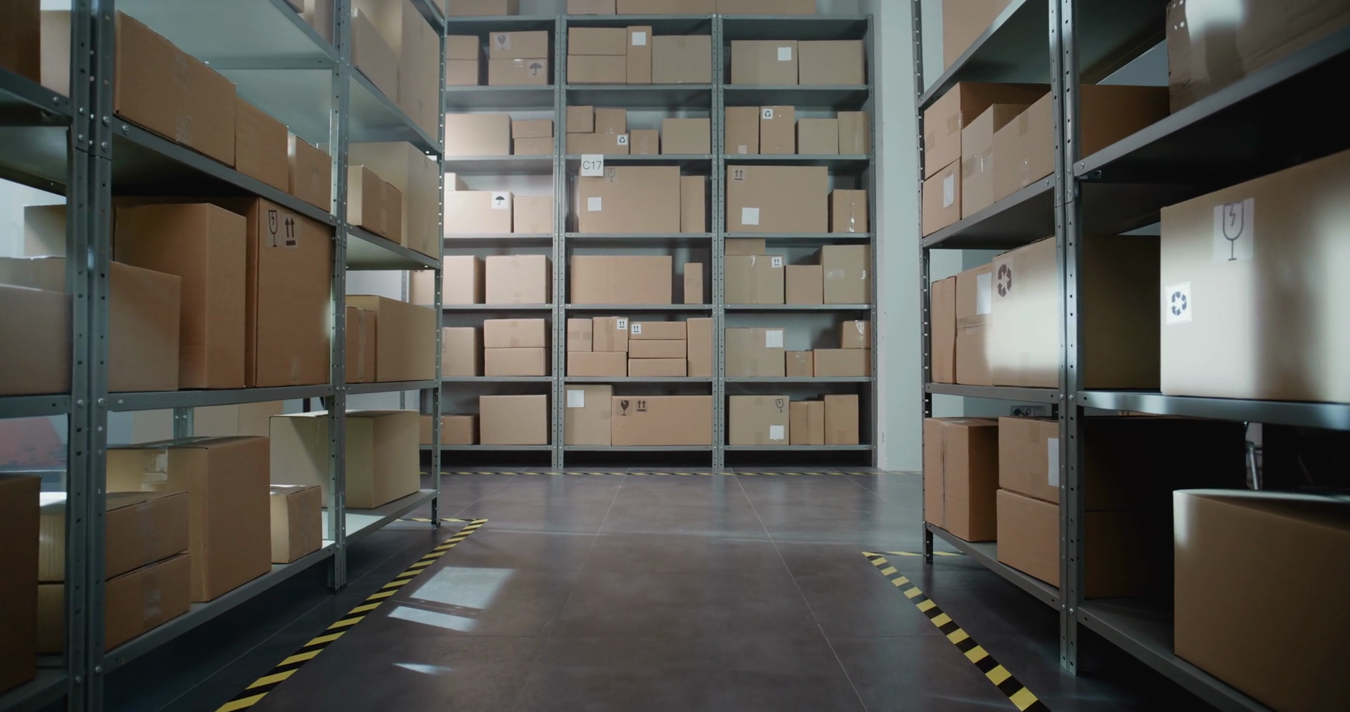 Sorting Facility Storage Of Online Store Stock Footage SBV-351735237 ...