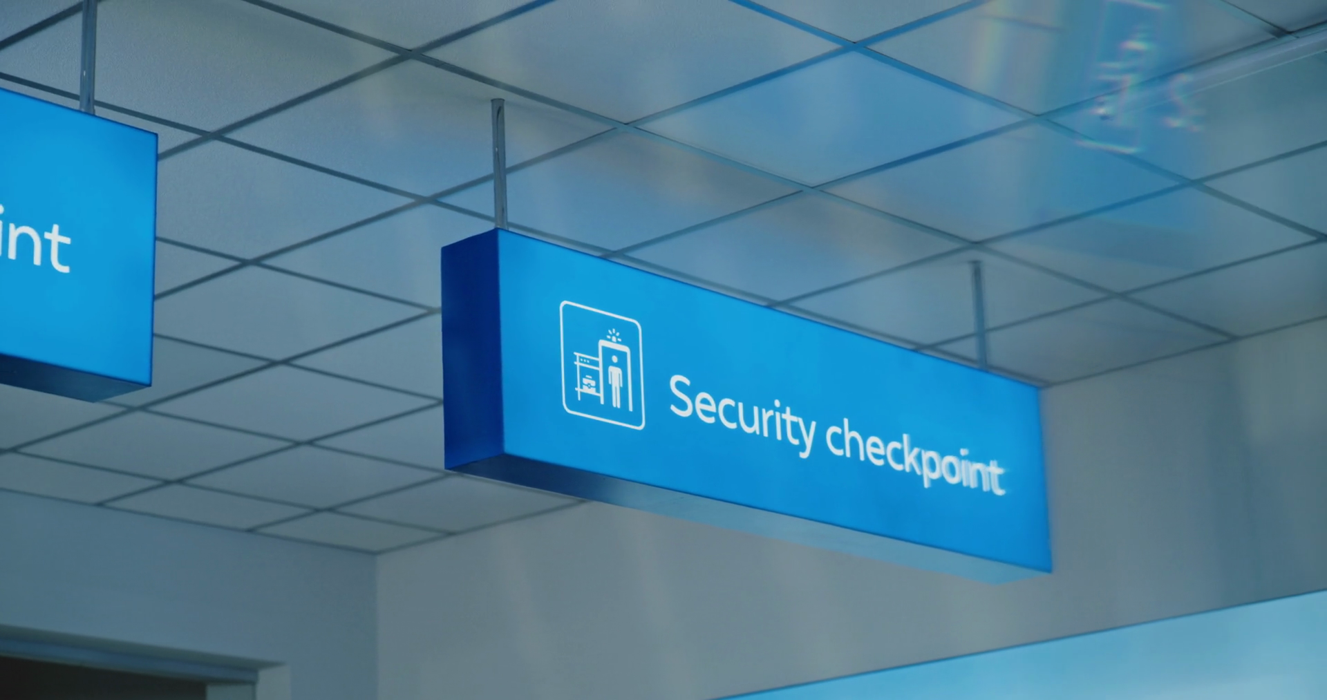 Modern International Airport Terminal: Stock Footage SBV-351858876 ...
