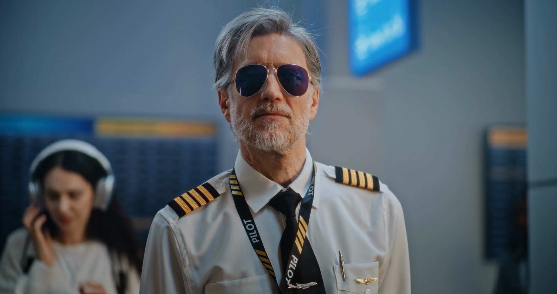 Portrait Of Professional Airline Pilot Stock Footage SBV-352004906 ...