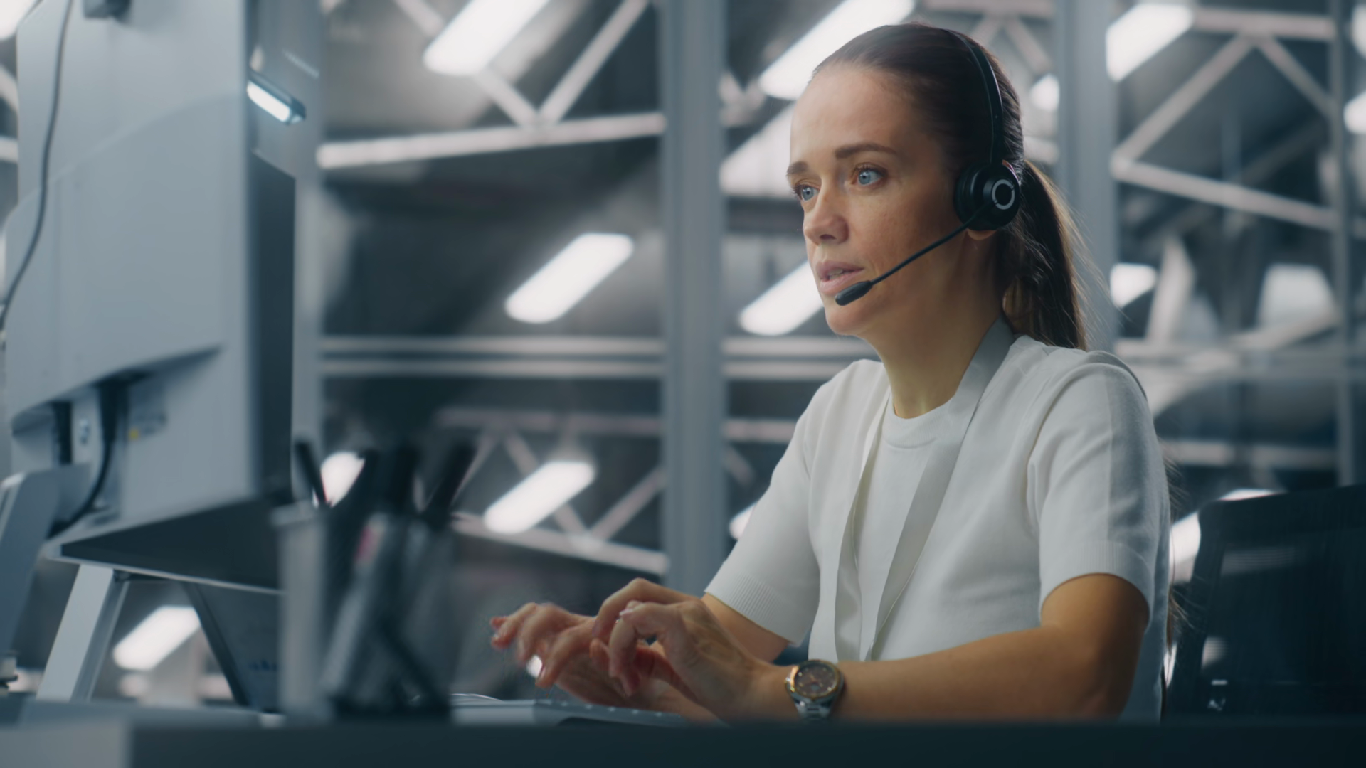 Specialist Manages Network Systems From Stock Footage SBV-353620979 ...