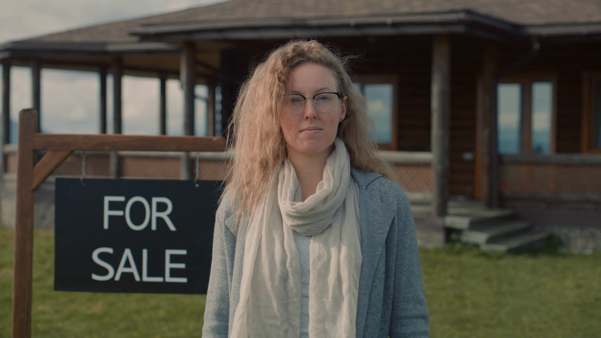 Realtor Waits Visitors Professional Real Stock Footage SBV348817176 Storyblocks