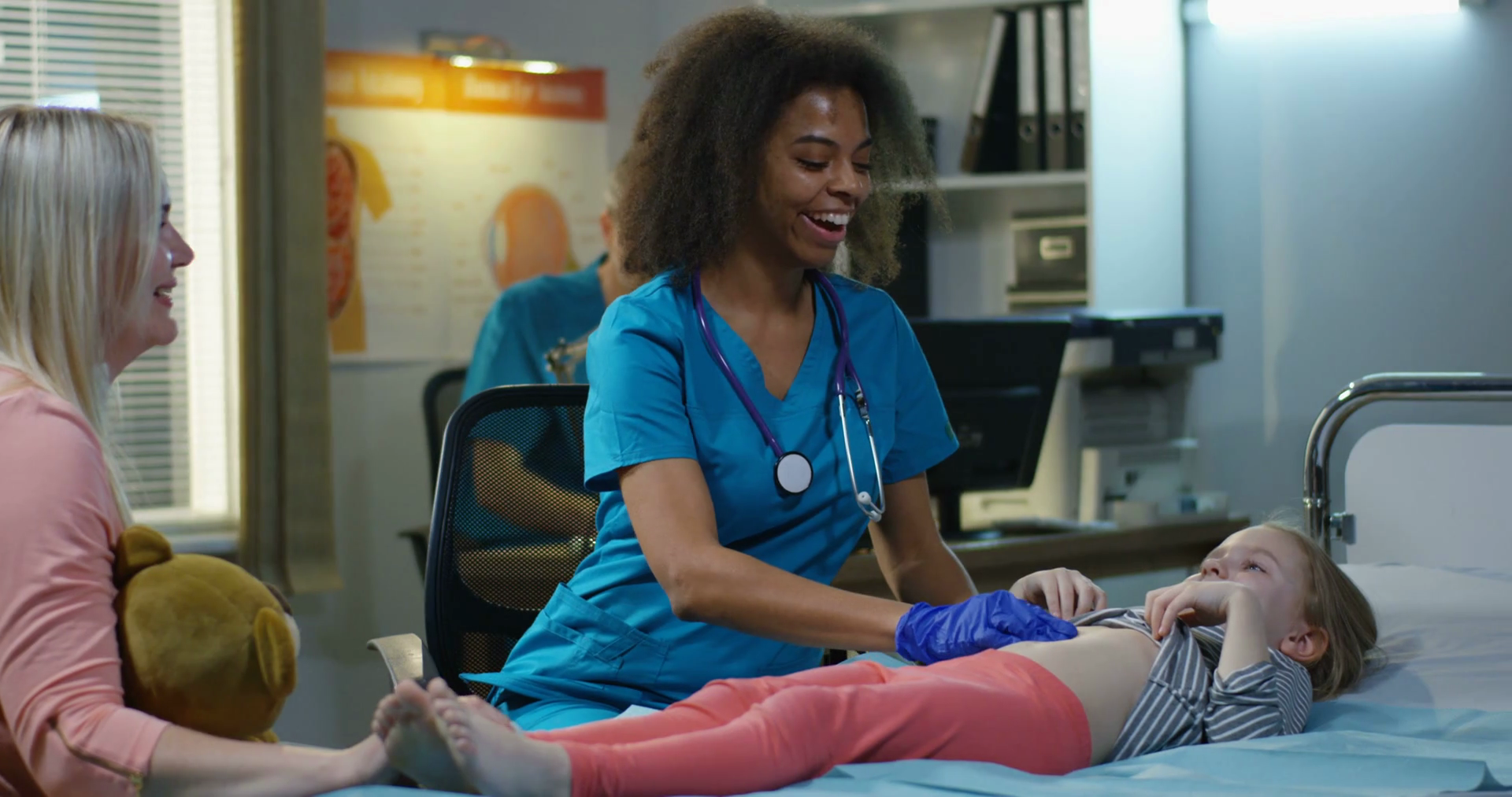 Doctor Examining Teen Girl Doctor Examining Teen Girl