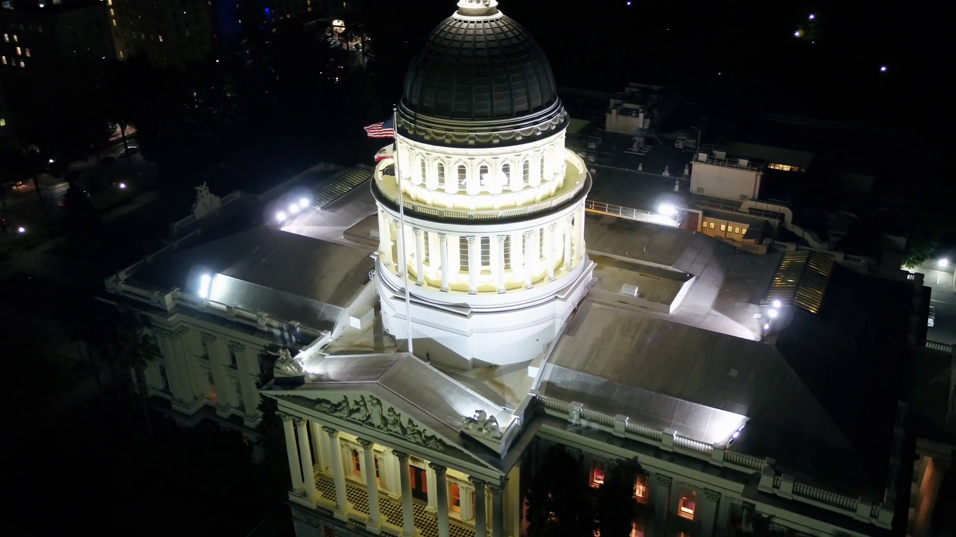 Aerial California Sacramento May 2019 Night 30mm 4K Inspire 2 Aerial