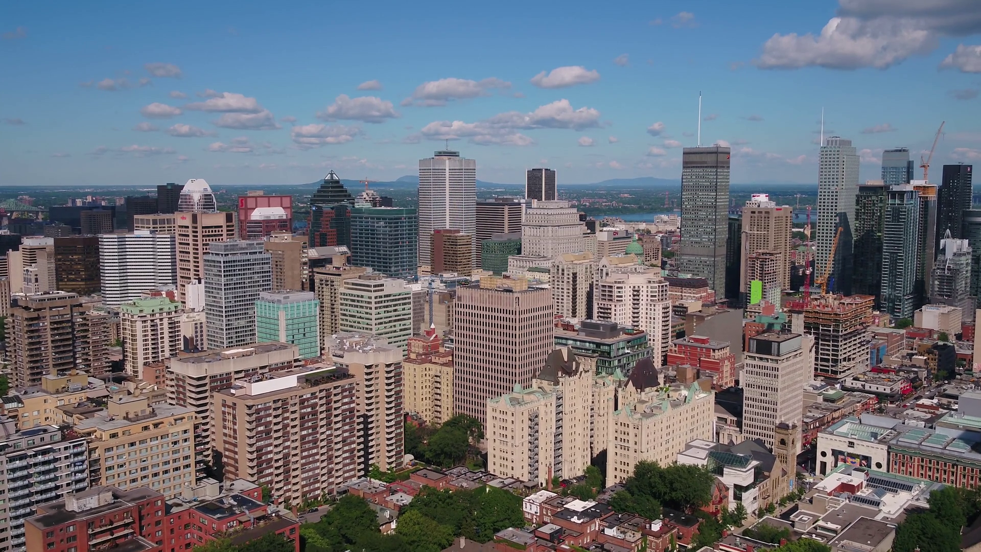 Aerial Canada Montreal July 2017 Sunny Day Stock Footage SBV317779404