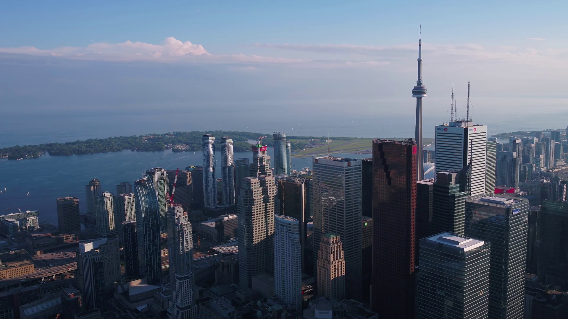 Aerial Canada Toronto July 2017 Sunny Day 4k Stock Footage SBV