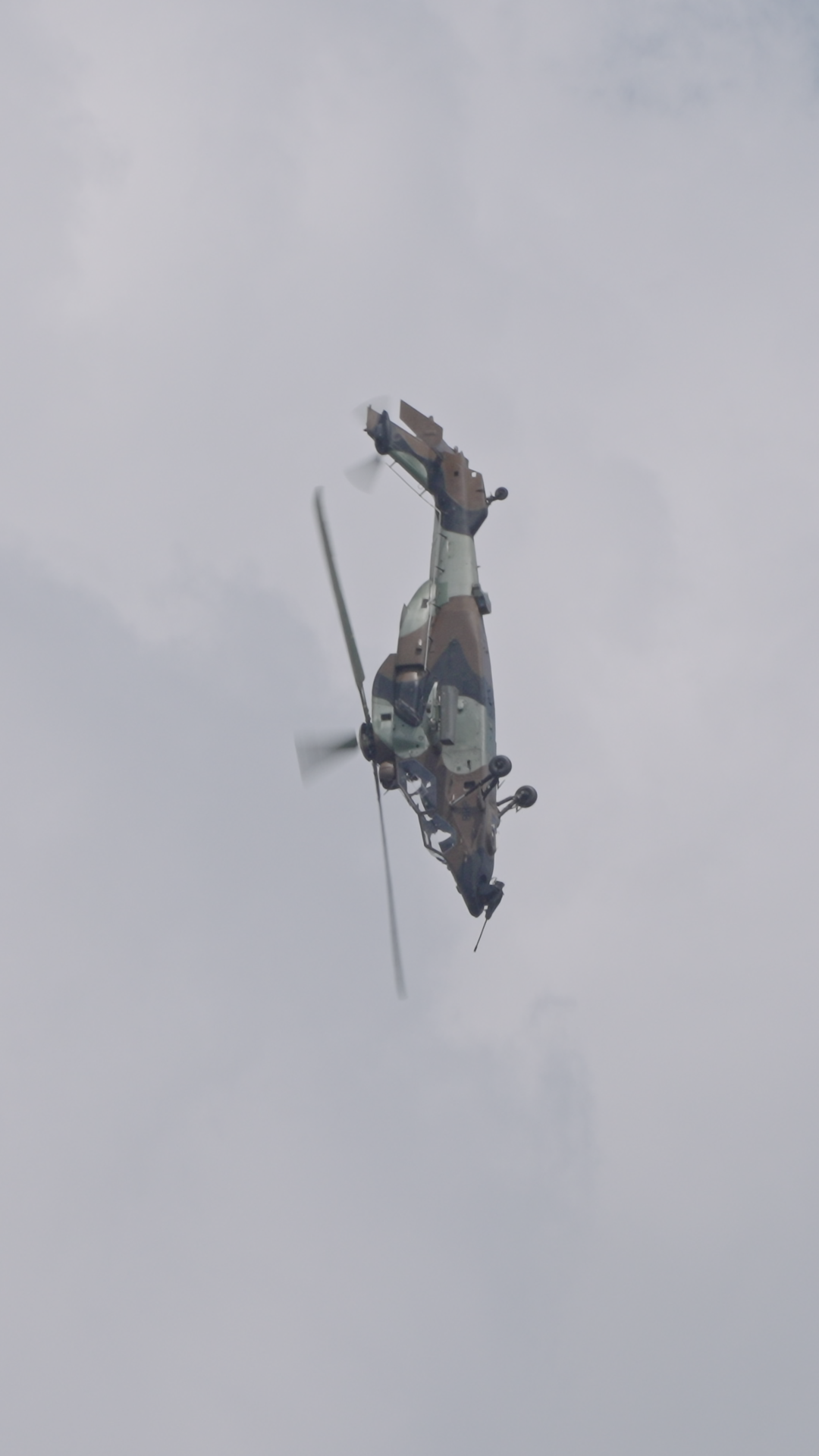 Vertical Footage Of Military Helicopter Stock Footage SBV-353103717 ...