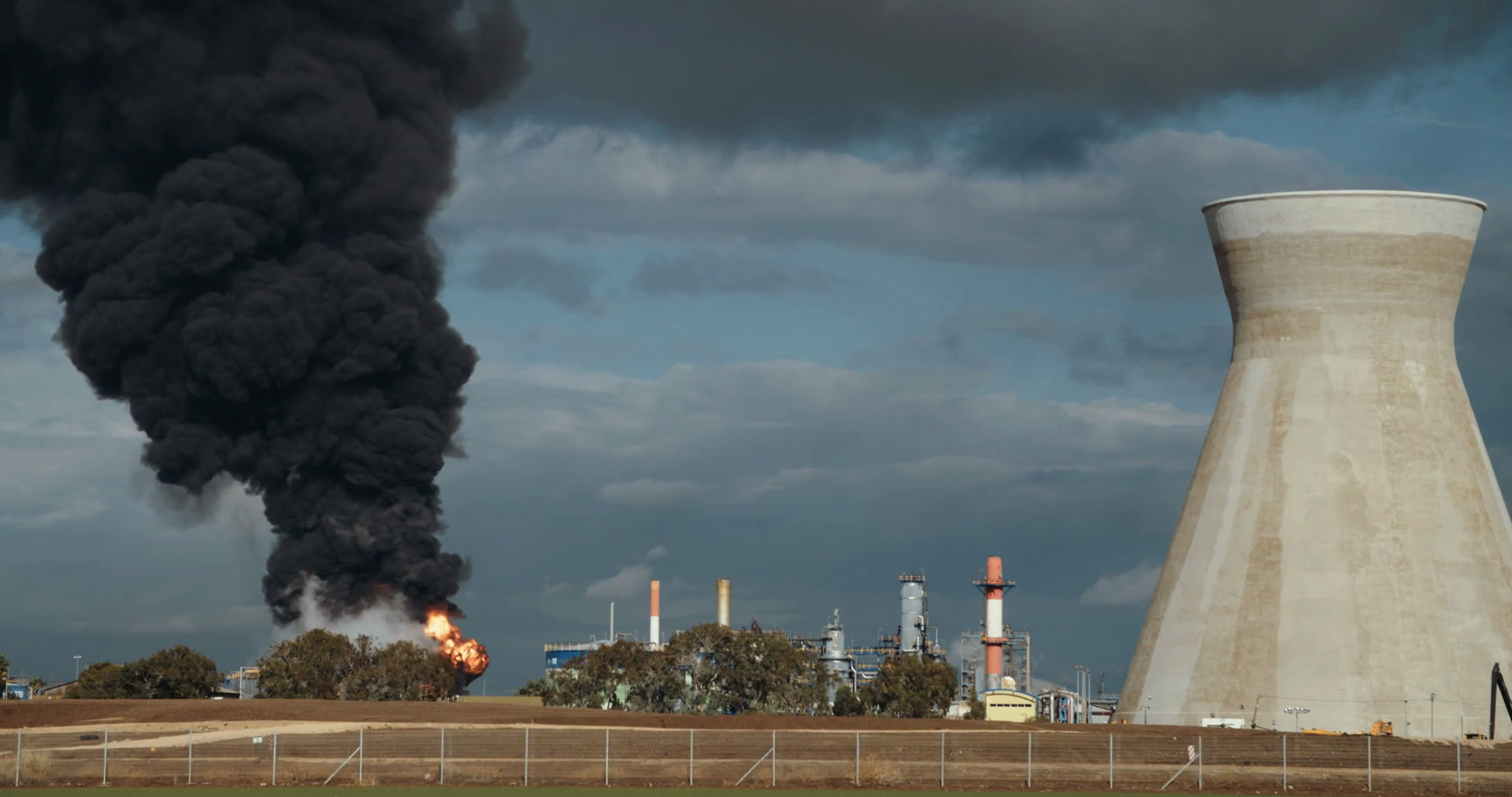 Accident In Oil Refinery Explosions Fire Stock Footage SBV311647645