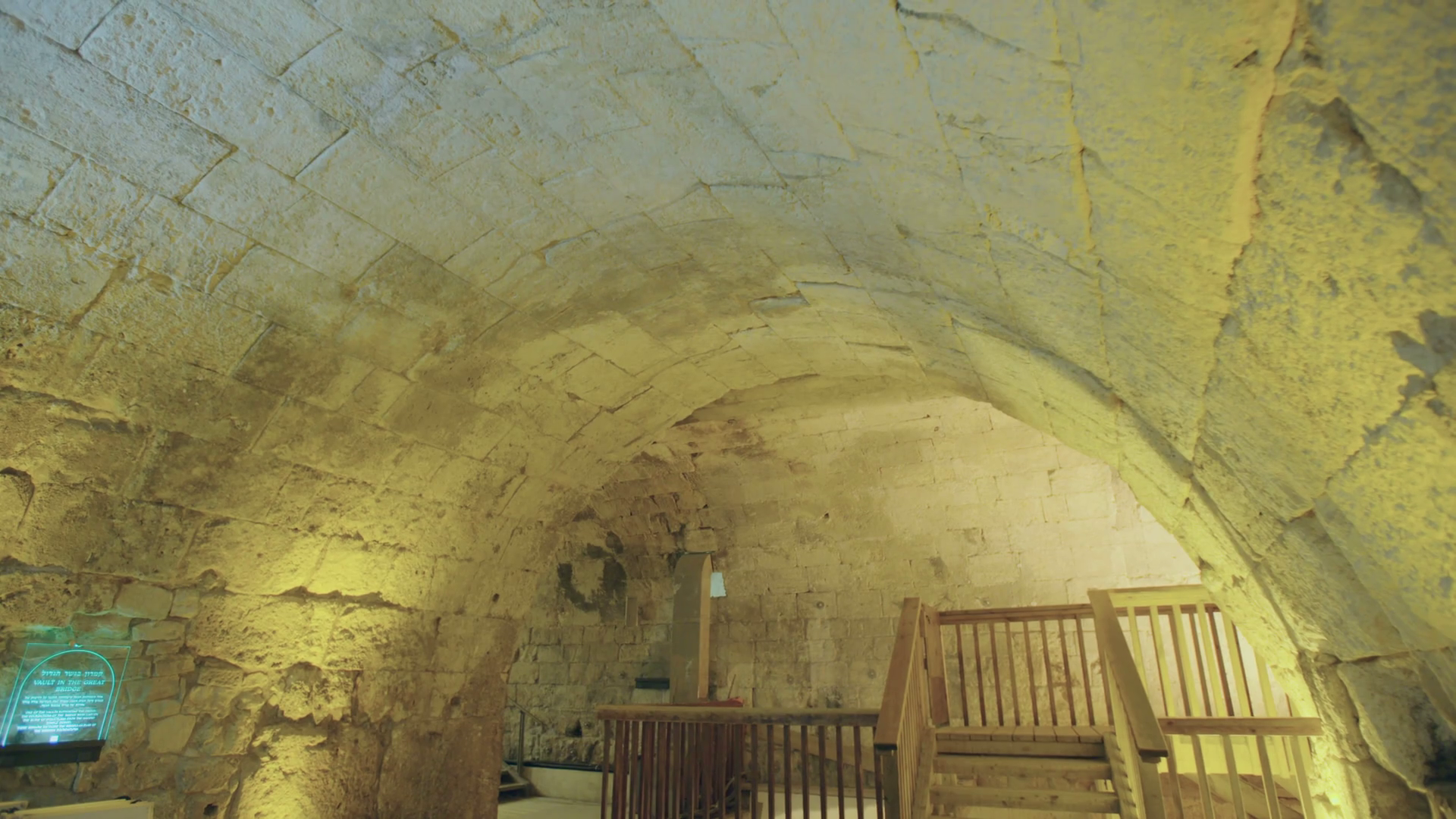 The Western Wall Tunnels In Old City Stock Footage SBV305706316