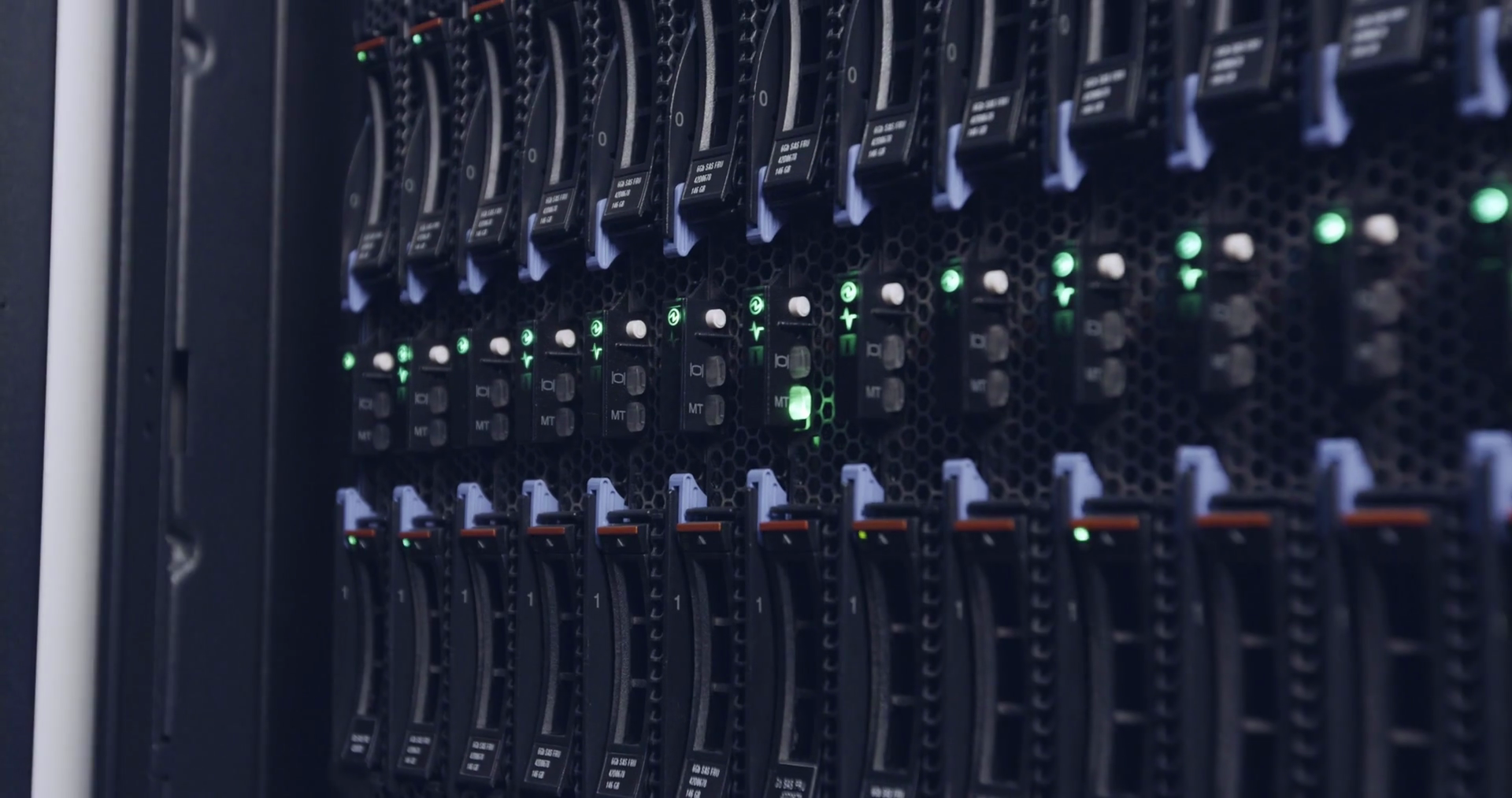 Close Up Of Blinking Light In Data Center Stock Footage SBV-328409401 ...