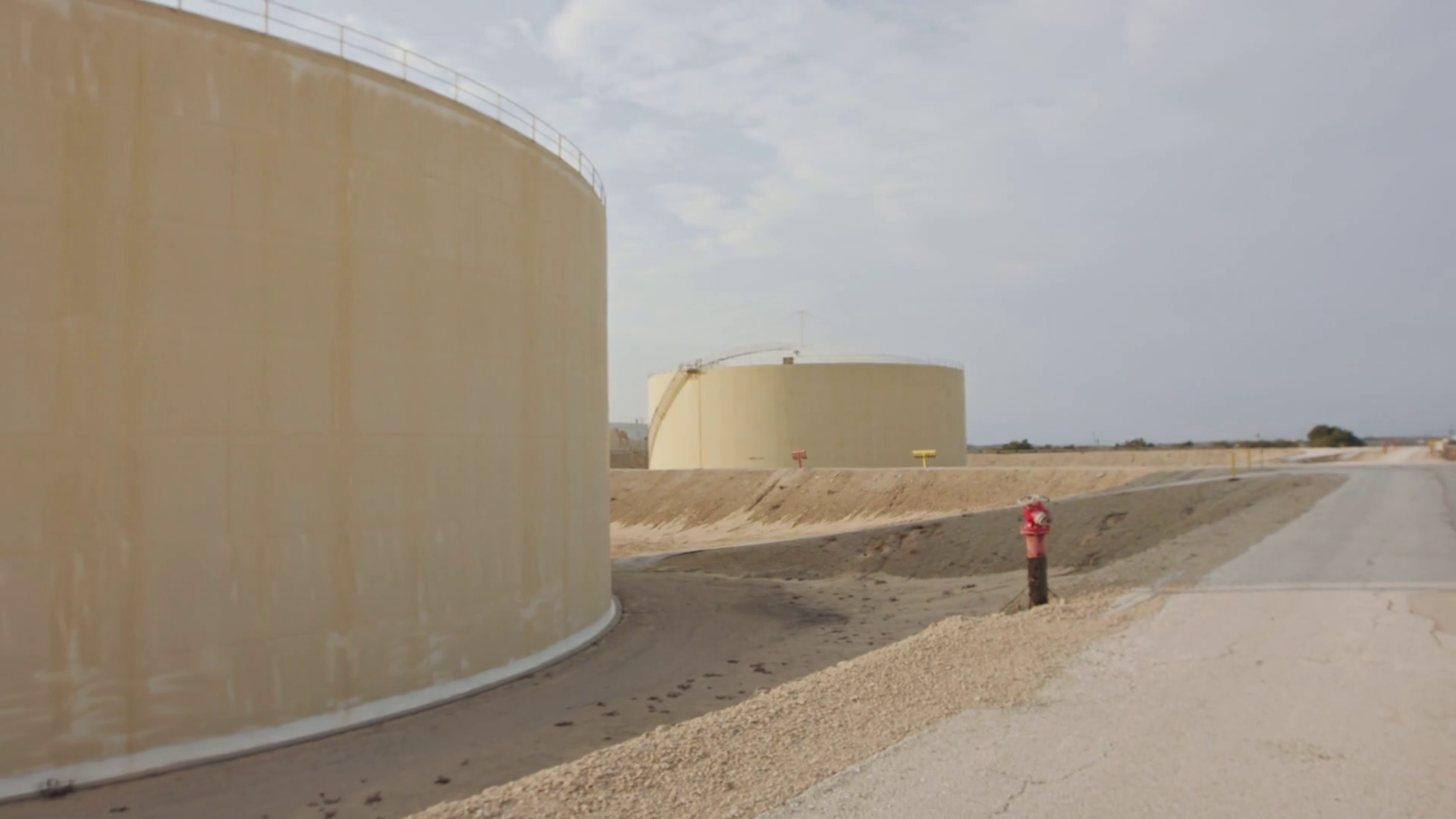 Large Crude Oil Storage Tanks In Huge Stock Footage SBV329130324