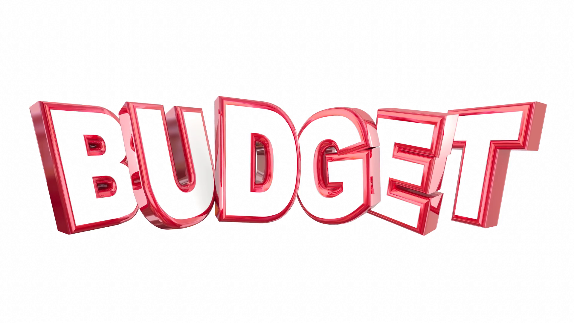 Budget Plan Money Spending Save Savings Word 3 D Animation Motion