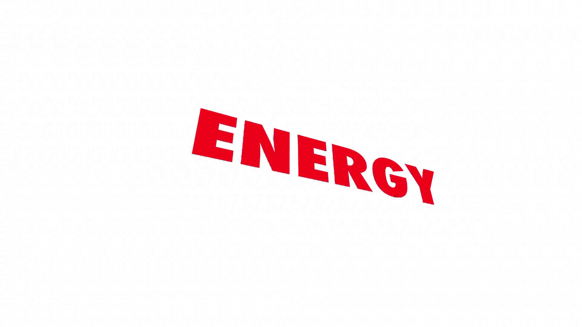Energy Power Stamina Drive Endurance 3d Words Stock Motion Graphics SBV