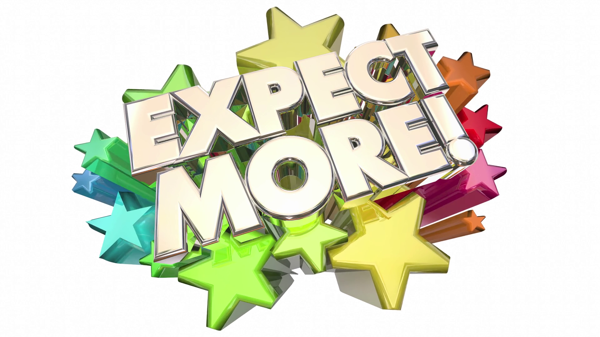 Expect More High Ambition Expectations Stars 3d Animation Motion