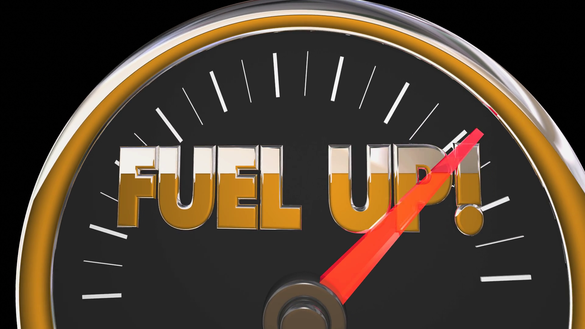 Fuel Up Gauge Gasoline Car Vehicle Needle Automotive 3d Animation