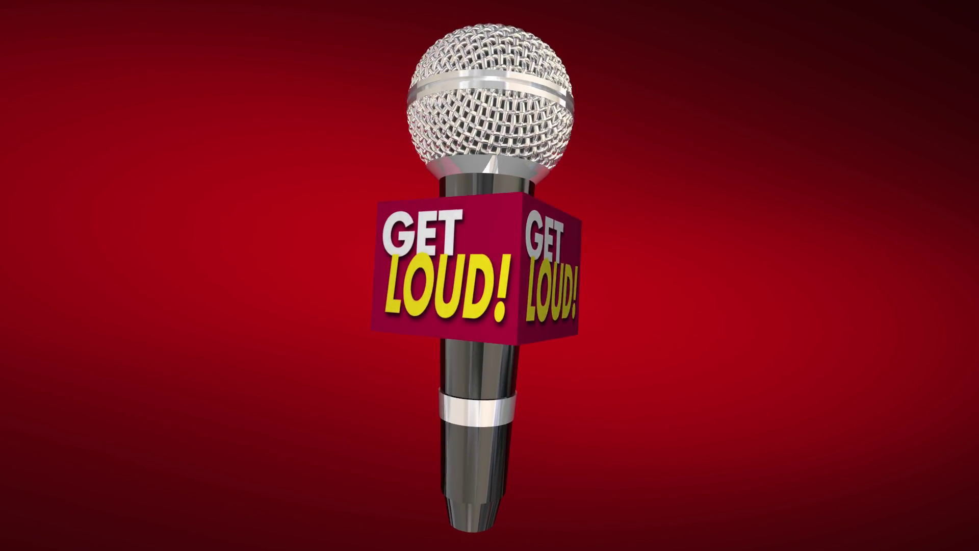 Get Loud Microphone Raise Your Voice Share Noise Motion Background