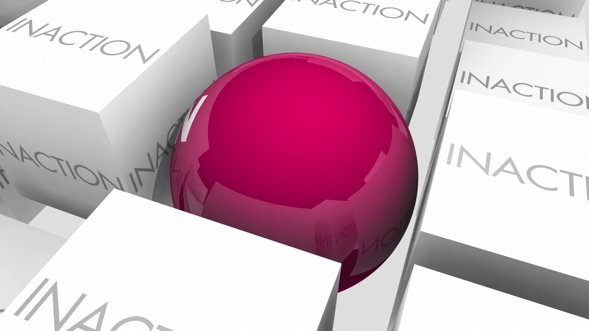 Action Vs Inaction Proactive Aggressive 3 D Stock Motion Graphics SBV