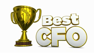 Best Cfo Chief Financial Officer Award Trophy Prize Winner 3 D Animation