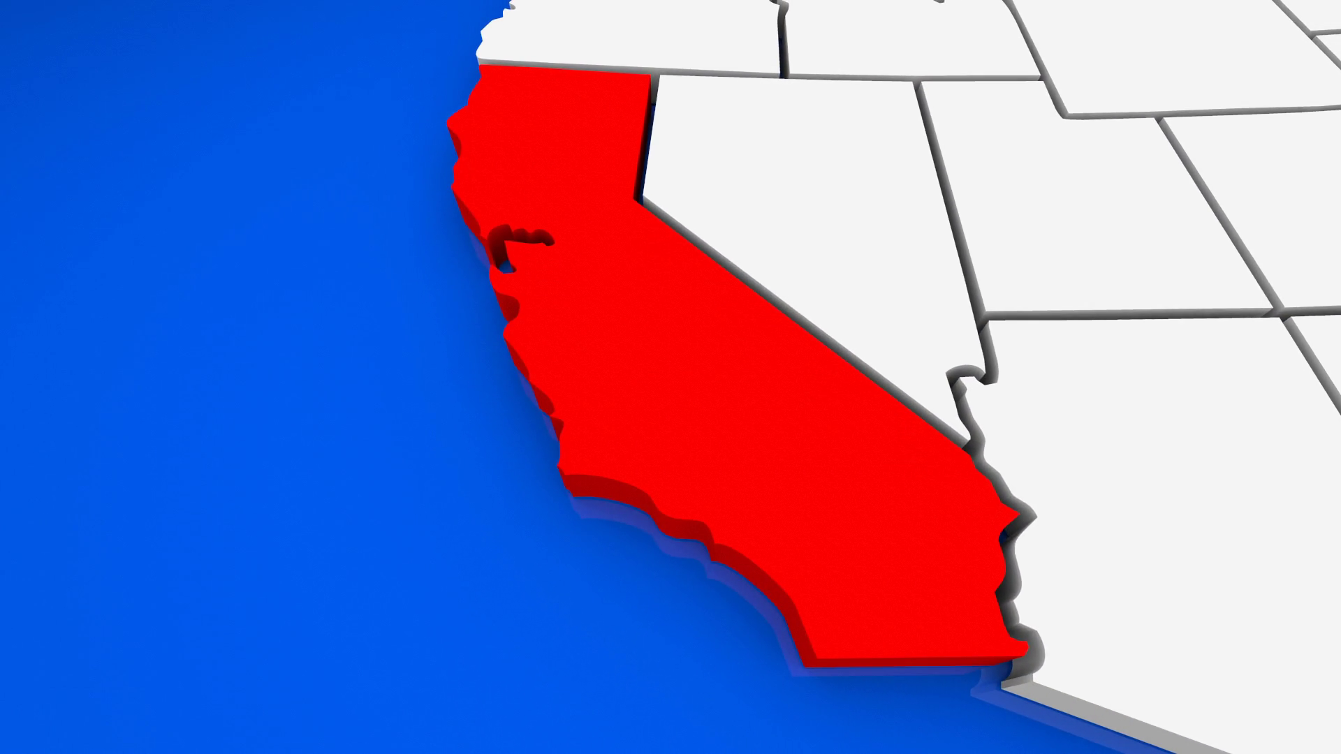 California State Map United Staes America Stock Motion Graphics SBV ...