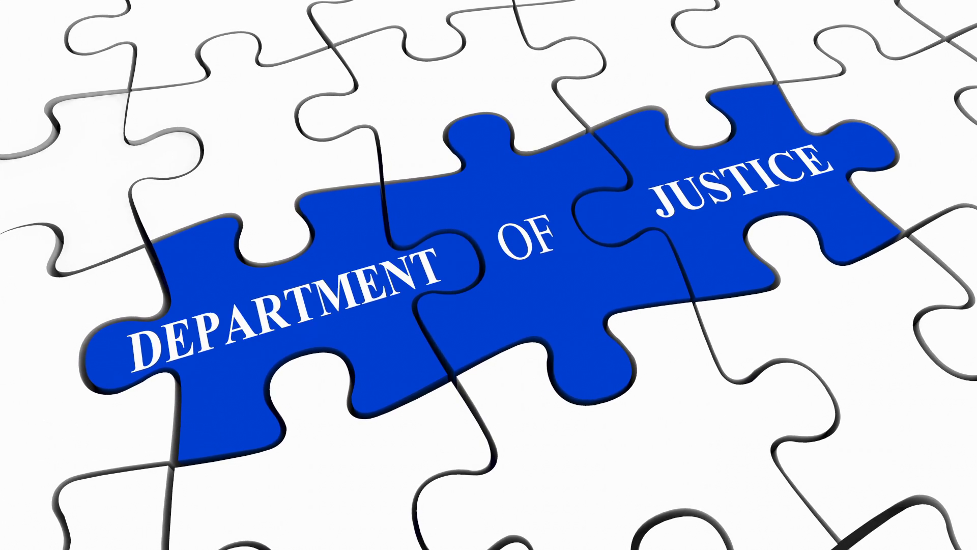 Department Of Justice Doj Puzzle Pieces Stock Motion Graphics SBV ...