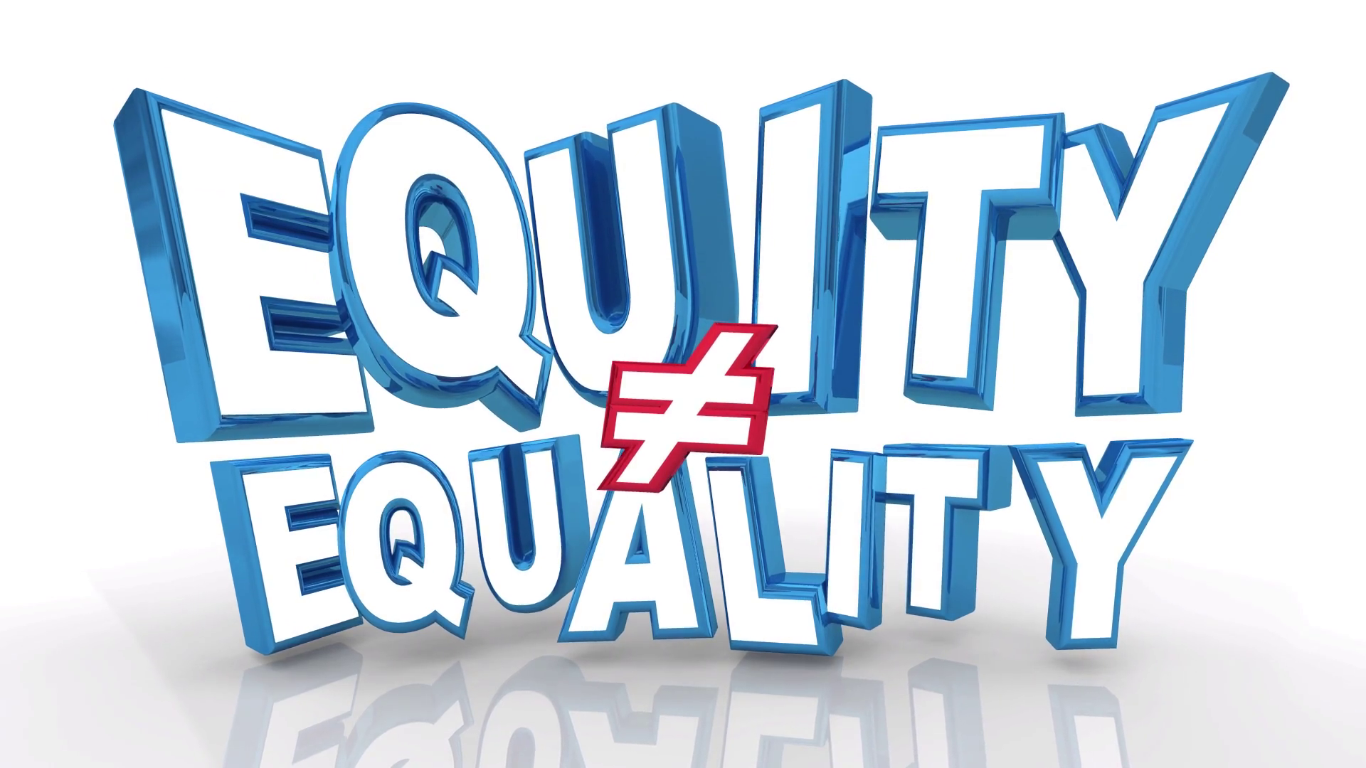 Equity Does Not Equal Equality Different Stock Motion Graphics SBV
