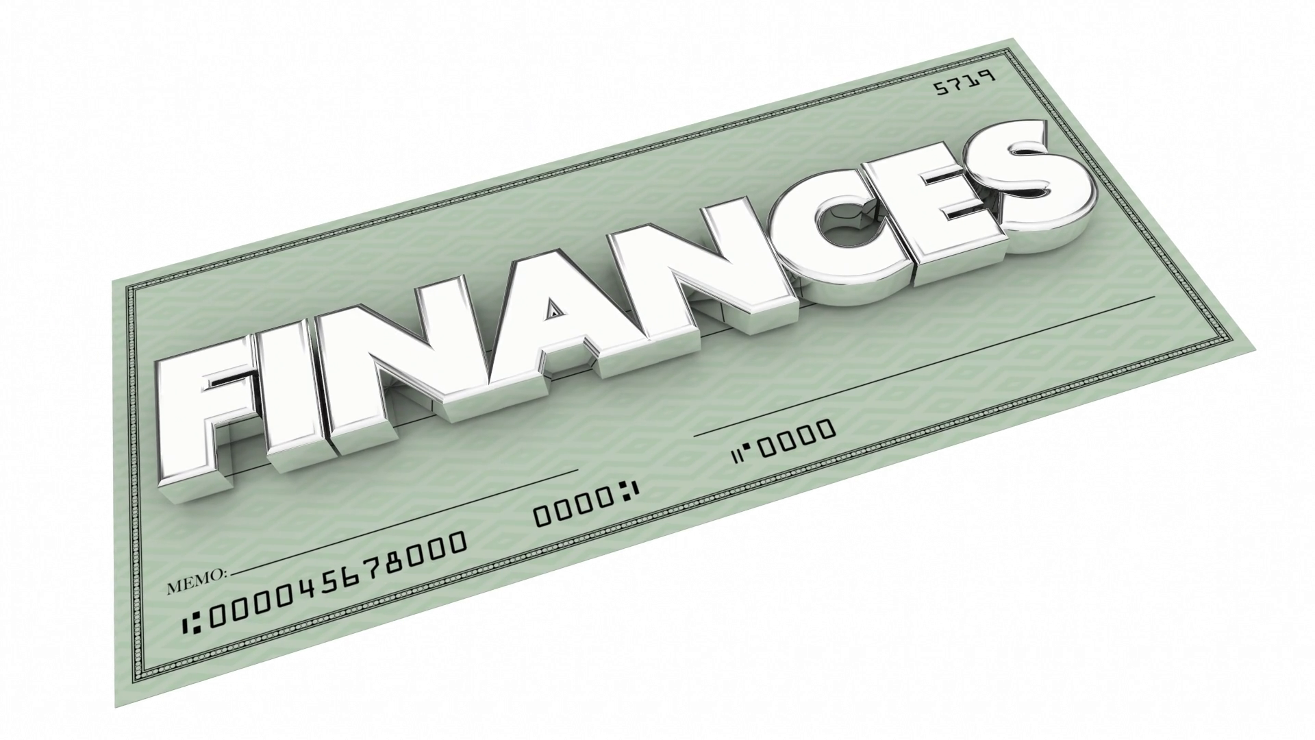 Finances Check Word Money Payments Budget Spending 3 D Animation Motion ...
