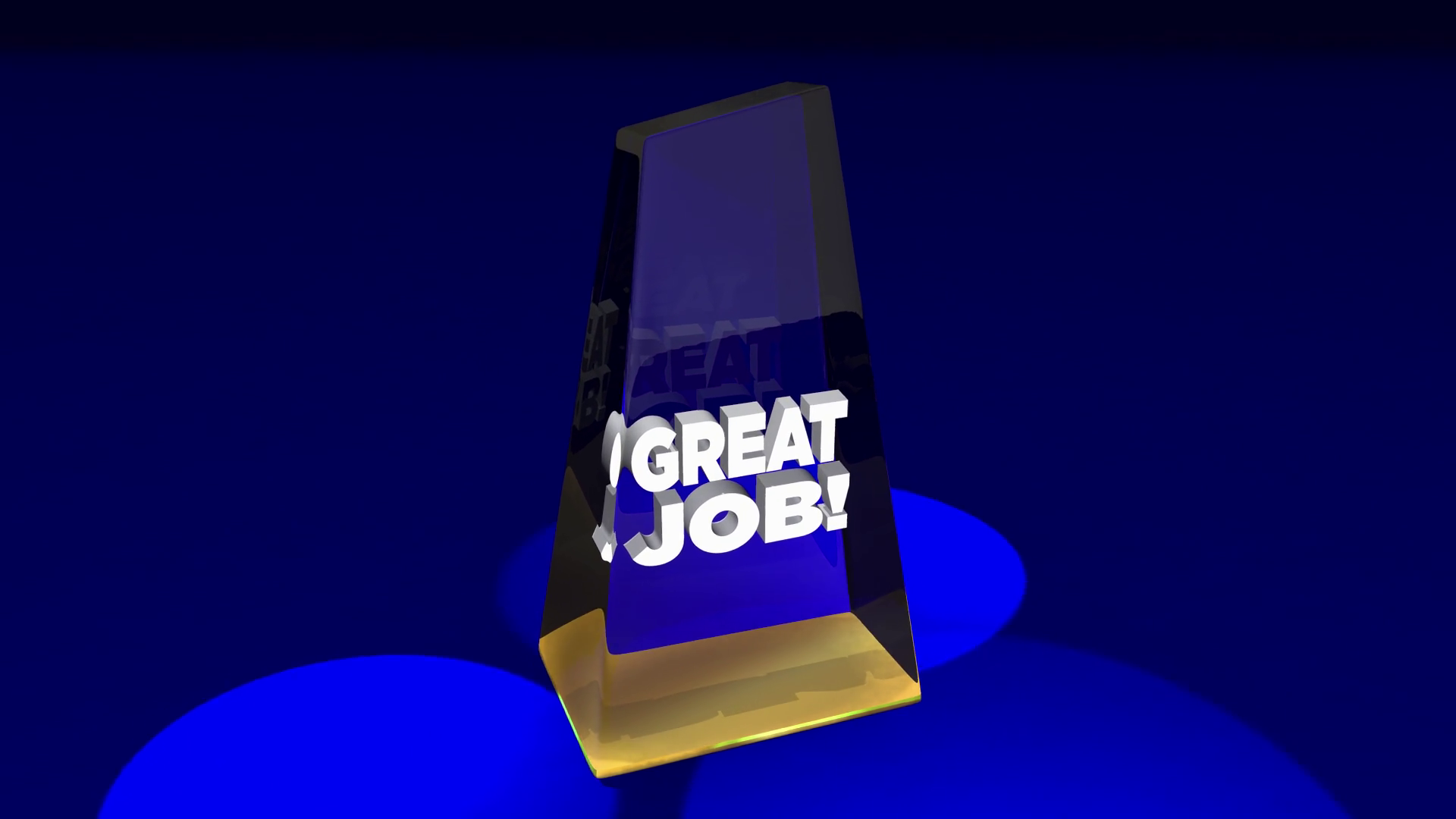 Great Job Award Prize Good Work Performance Stock Motion Graphics SBV ...
