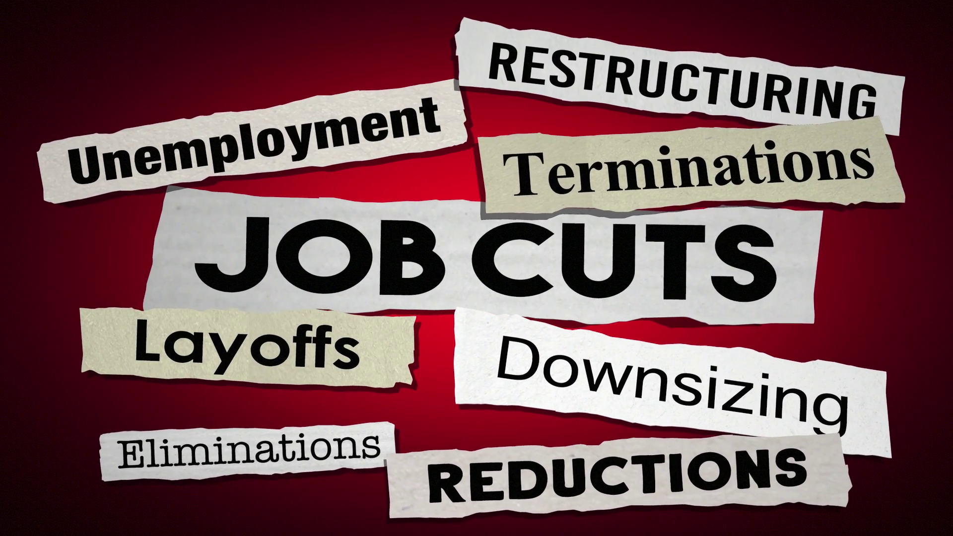 Job Cuts Layoffs News Headlines Unemployment Stock Motion Graphics SBV ...
