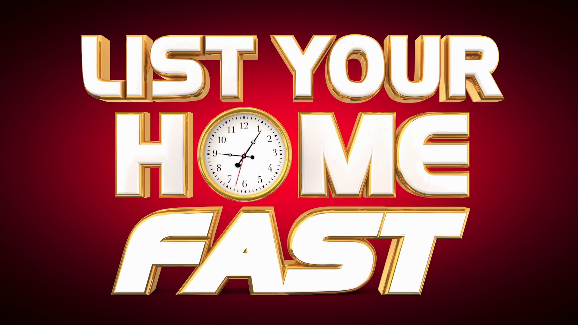 List Home Fast Sell House Sale Owner Clock 3 Stock Motion Graphics SBV