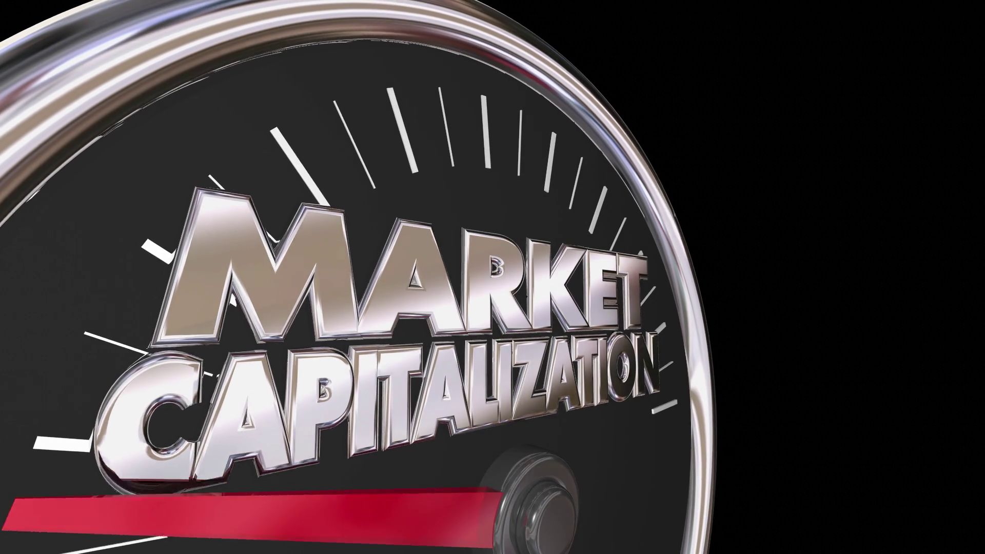 Market Capitalization Measure Company Value Stock Price 3 D Animation