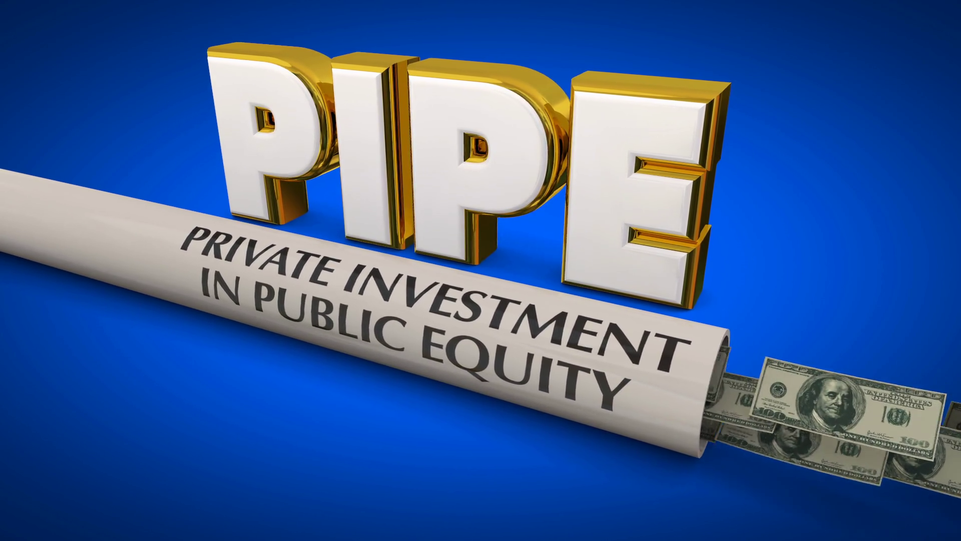 Pipe Private Investment In Public Equity Stock Market Funds Shares 3 D