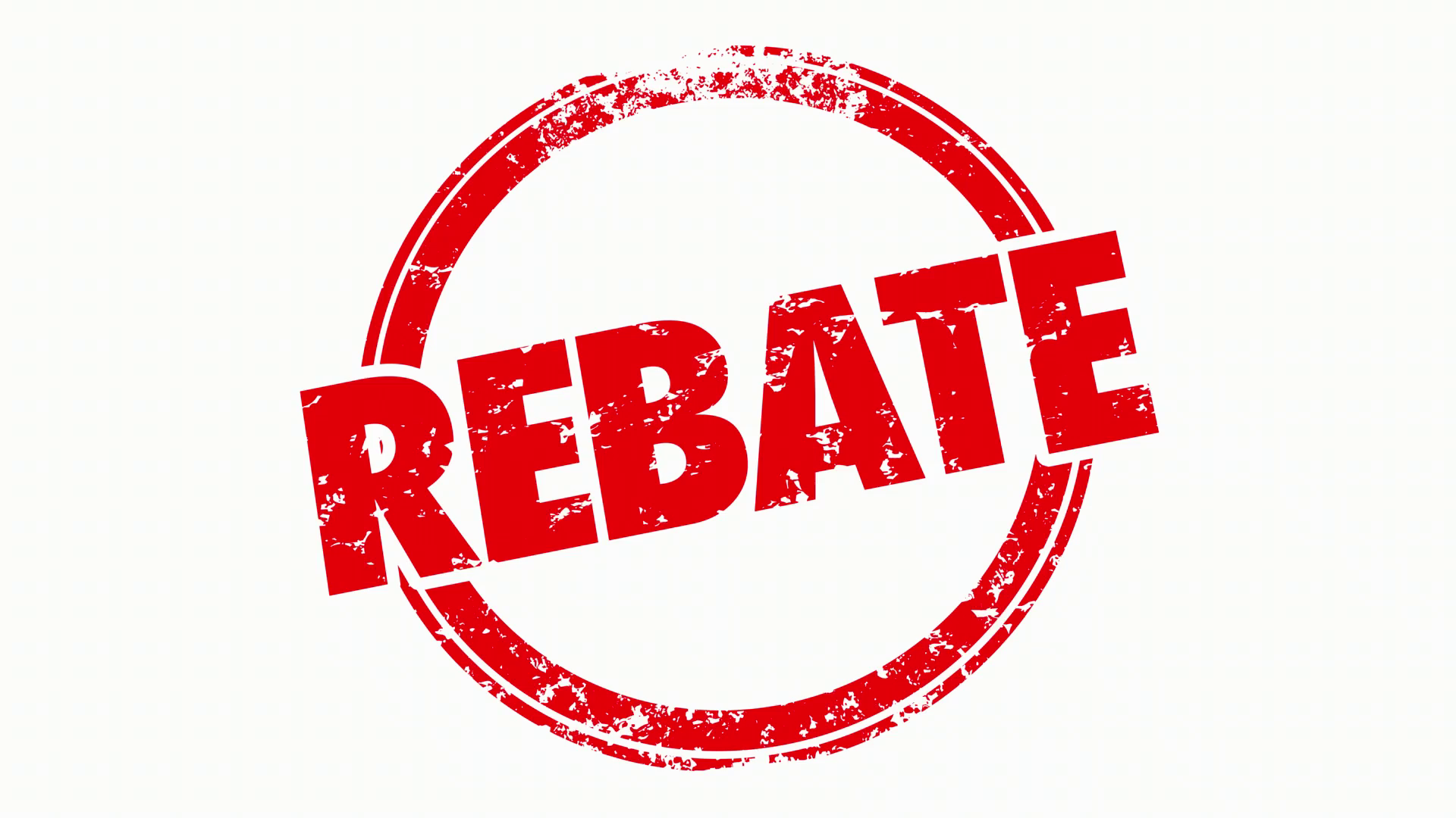 Rebate Round Red Stamp Refund Money Back Stock Motion Graphics SBV ...
