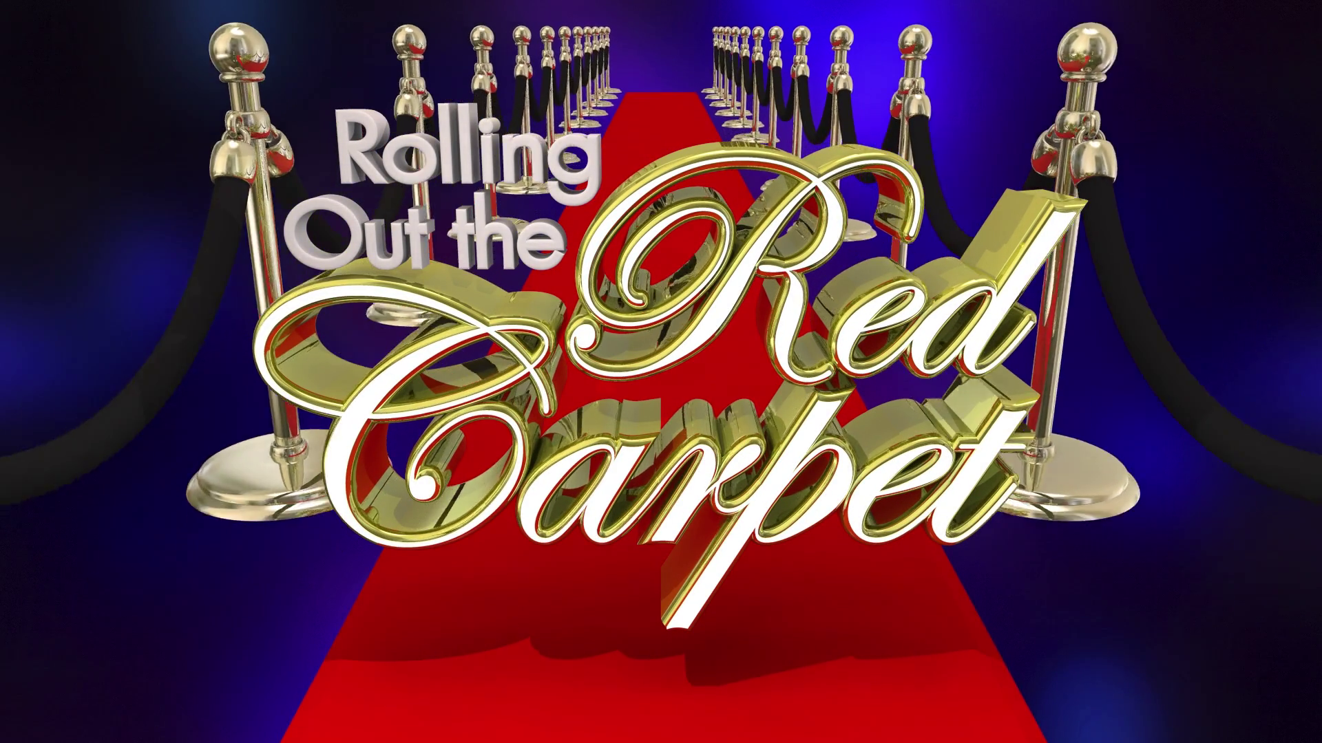 Rolling Out The Red Carpet Vip Treatment 3 D Illustration Motion