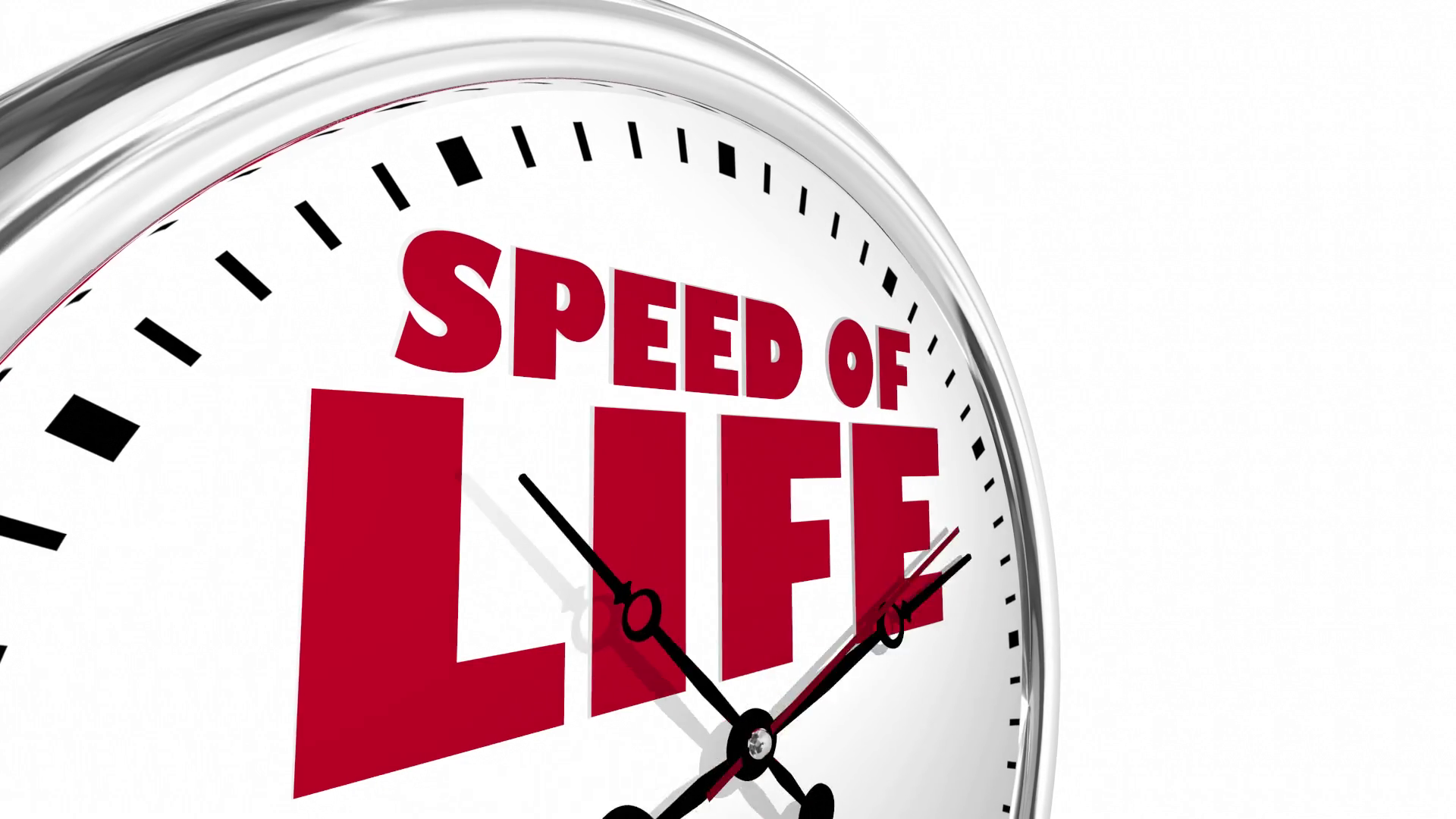 Speed Of Life Clock Time Fast Moving Living Stock Motion Graphics SBV