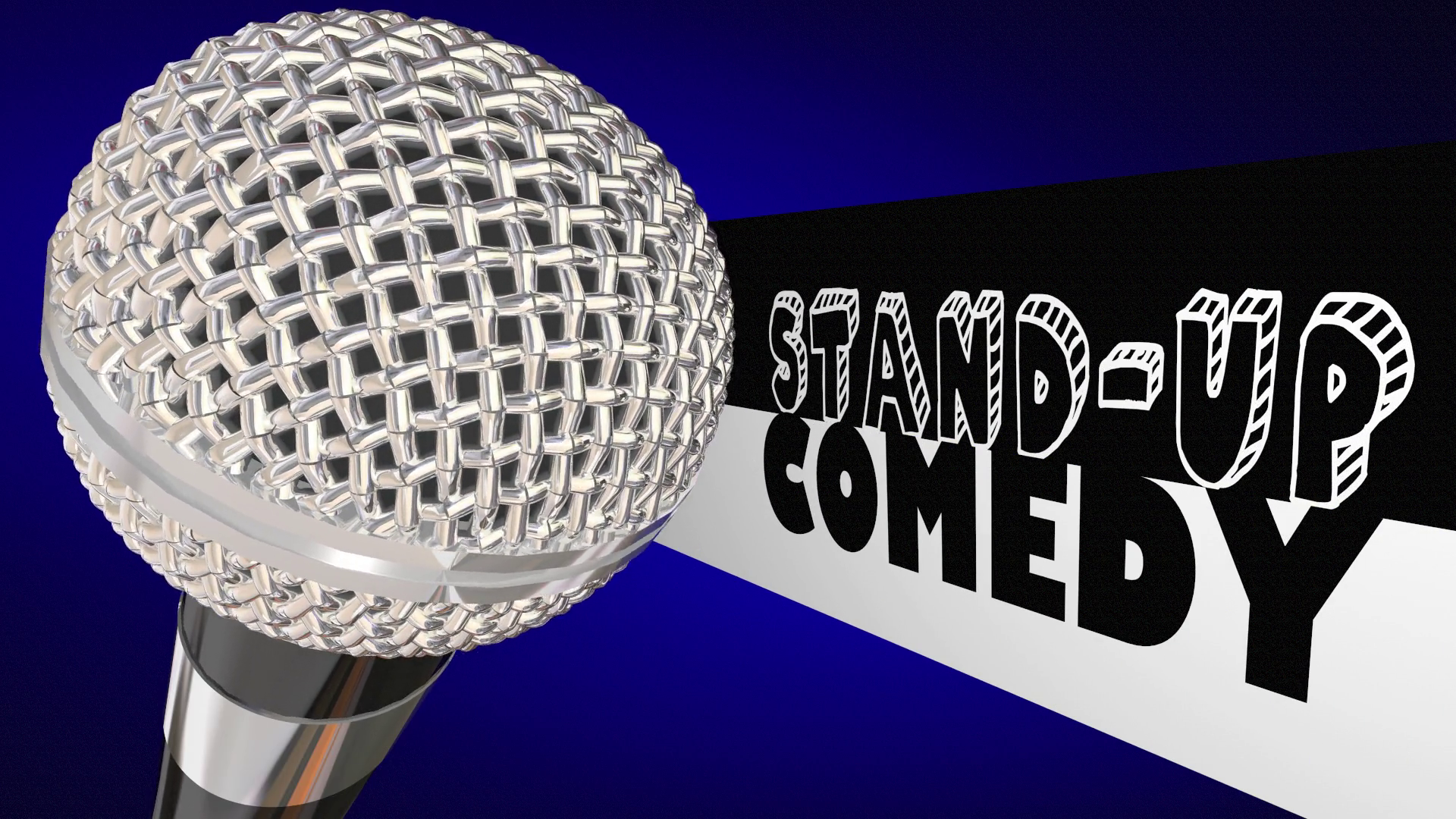 Stand Up Comedy Microphone Comedian Open Mic Performance 3 D Animation