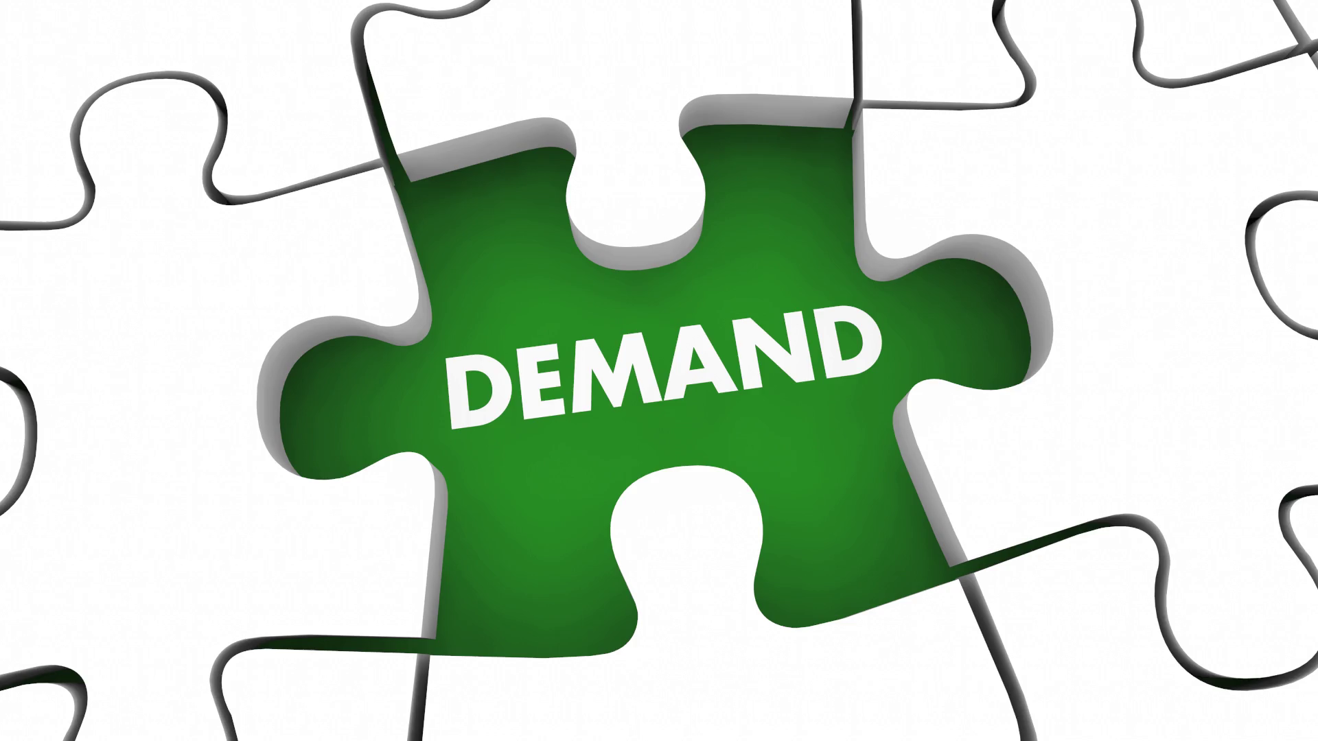 Supply And Demand Puzzle Pieces Market Forces 3 D Animation Motion